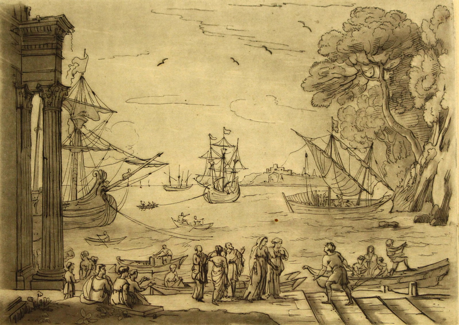 1775-76 Richard Earlom Pair of Mezzotints "Liber Veratis" by Claude Lorrain - 6