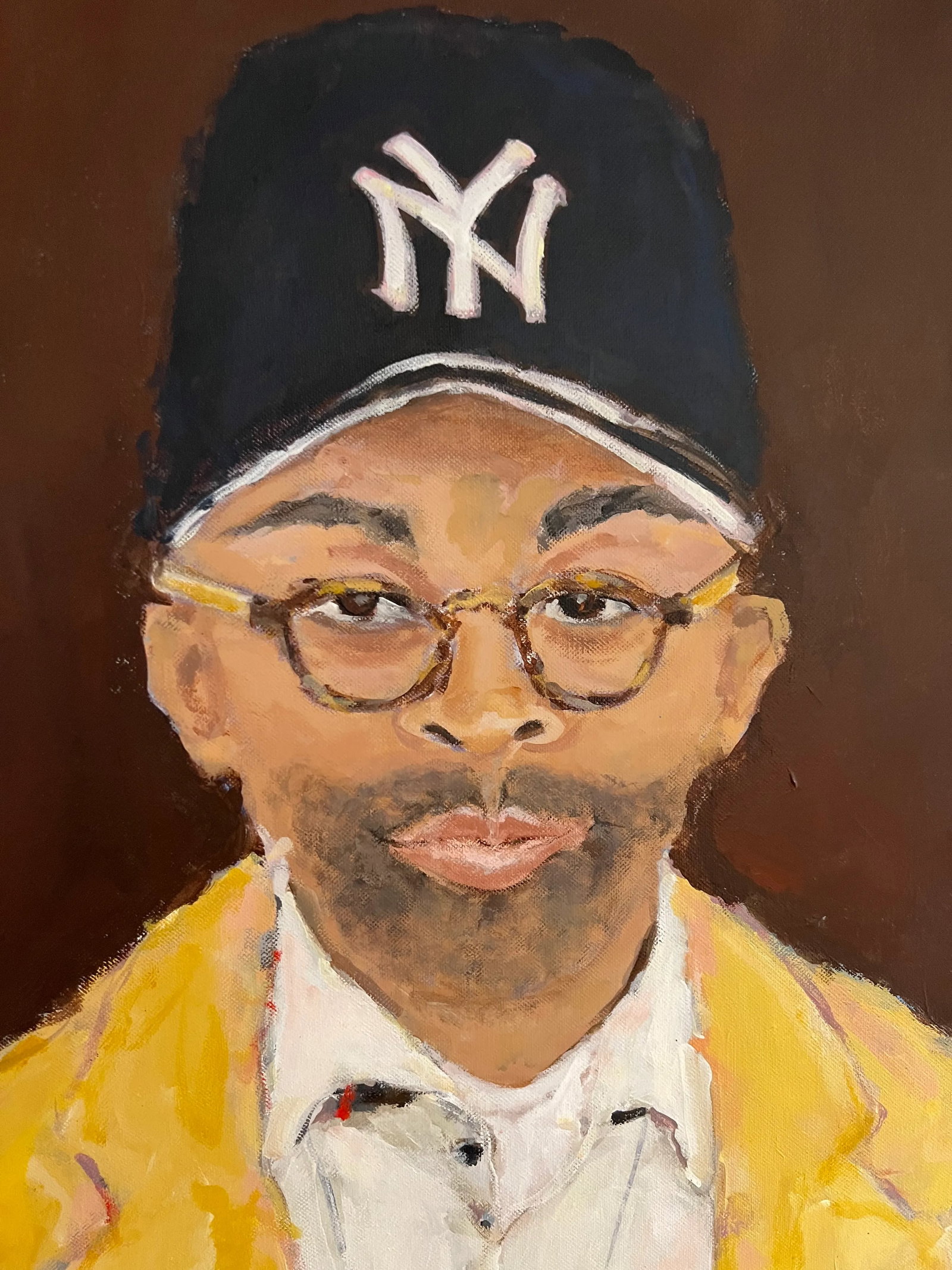 "Spike" Contemporary Original Expressionist Portrait Painting by Sandy Welch - 2