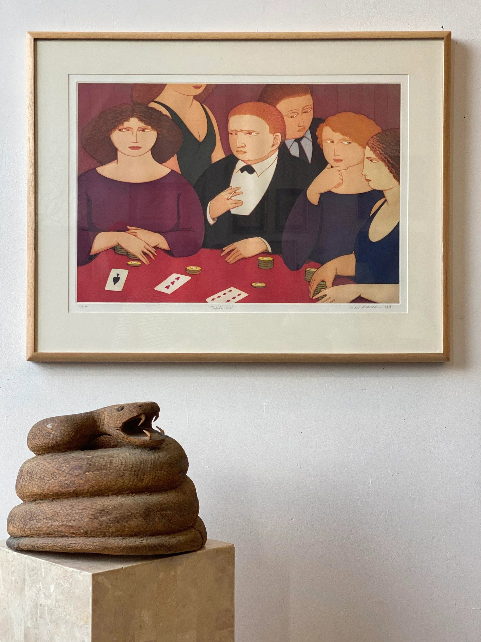 Vintage Signed Aquatint by Andrew Stevovich Titled "Twenty-One," Circa 1988 - 3