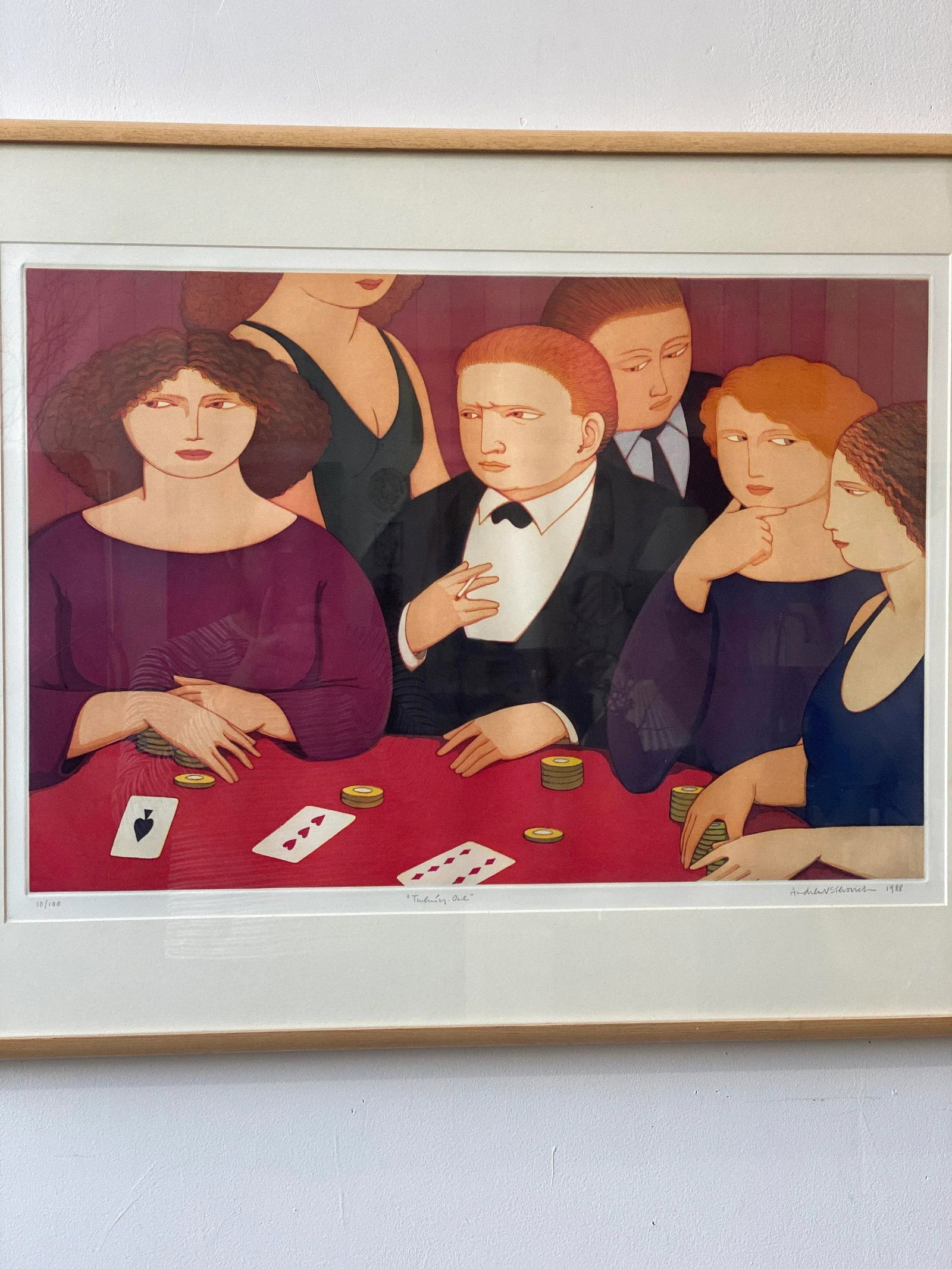 Vintage Signed Aquatint by Andrew Stevovich Titled "Twenty-One," Circa 1988 - 4