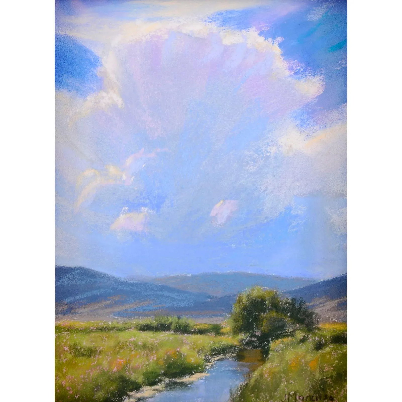 Joe Mancuso "Summer Thunder" Study Pastel Painting - 2