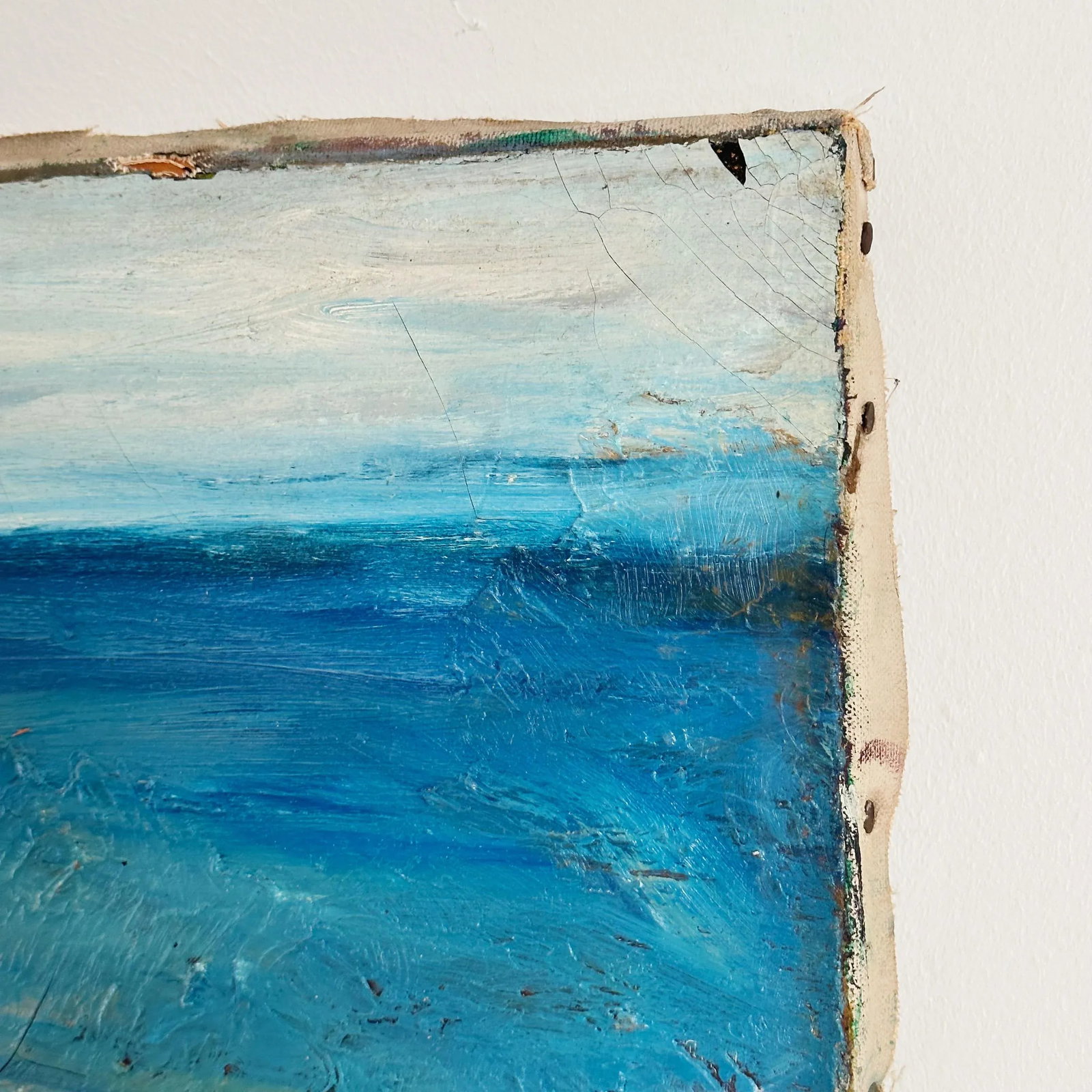 Mid-Century Oil Painting Depicting California Ocean by Olive Van Bergen - 2