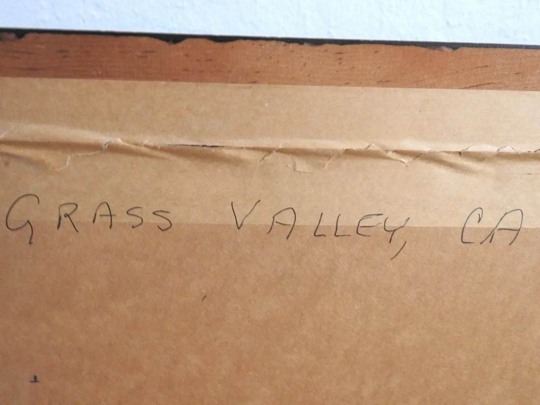 Circa 1960 Lewis Suziki "Grass Valley" Expressionist Landscape Watercolor Painting, Framed - 7