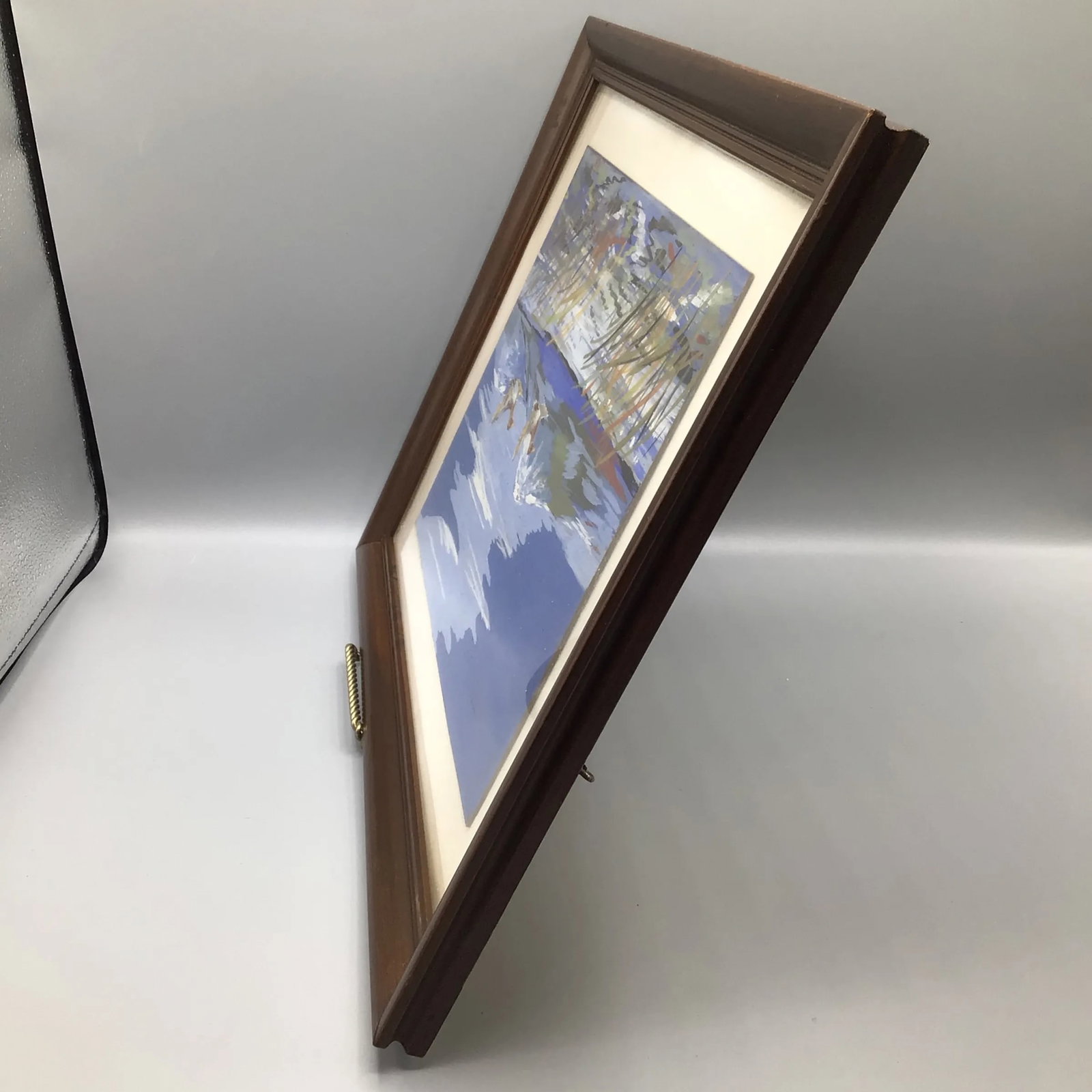 "Ducks in Flight" Signed Impressionist Framed Painting - 4