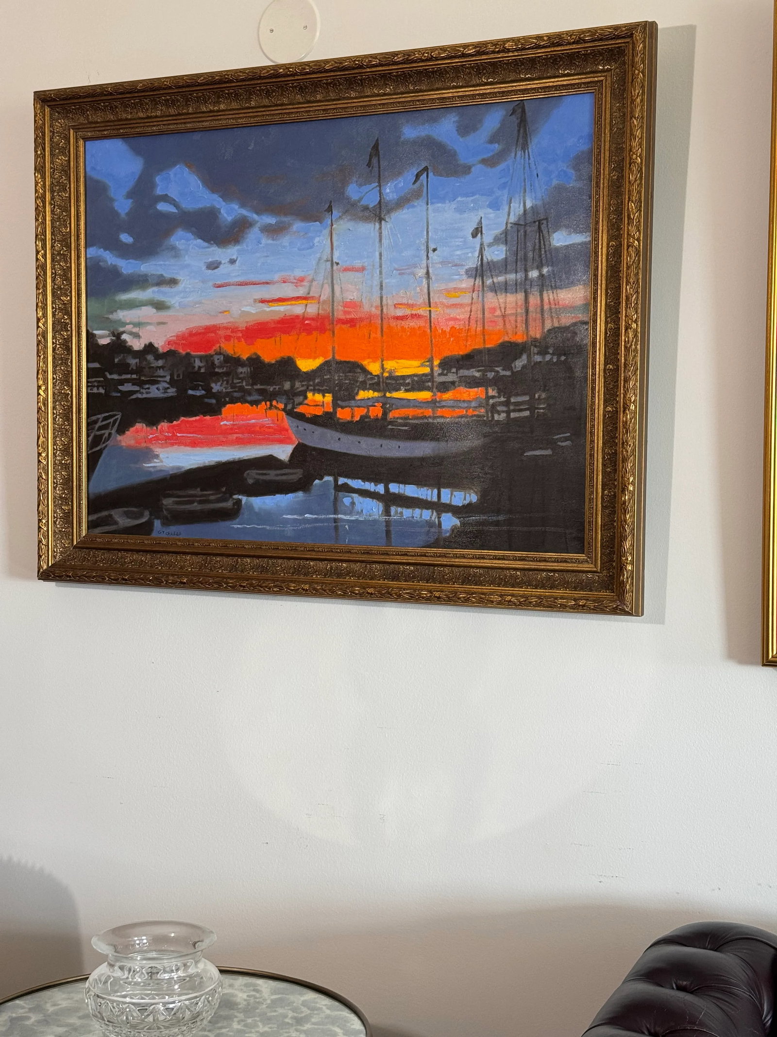 George T. Chakos Fine Art: "Just Before Dawn, Camden Harbour, Me" - 2
