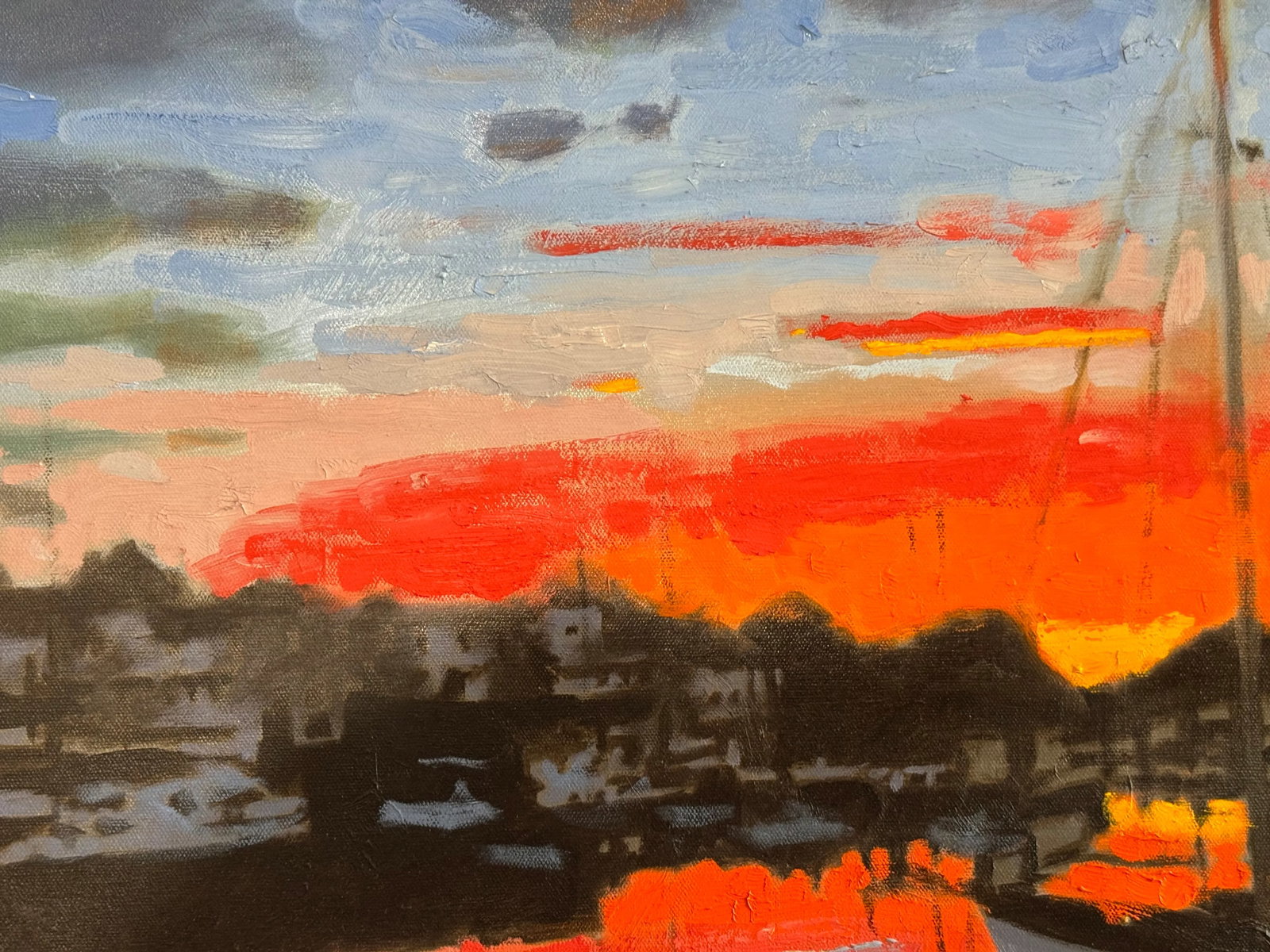 George T. Chakos Fine Art: "Just Before Dawn, Camden Harbour, Me" - 6