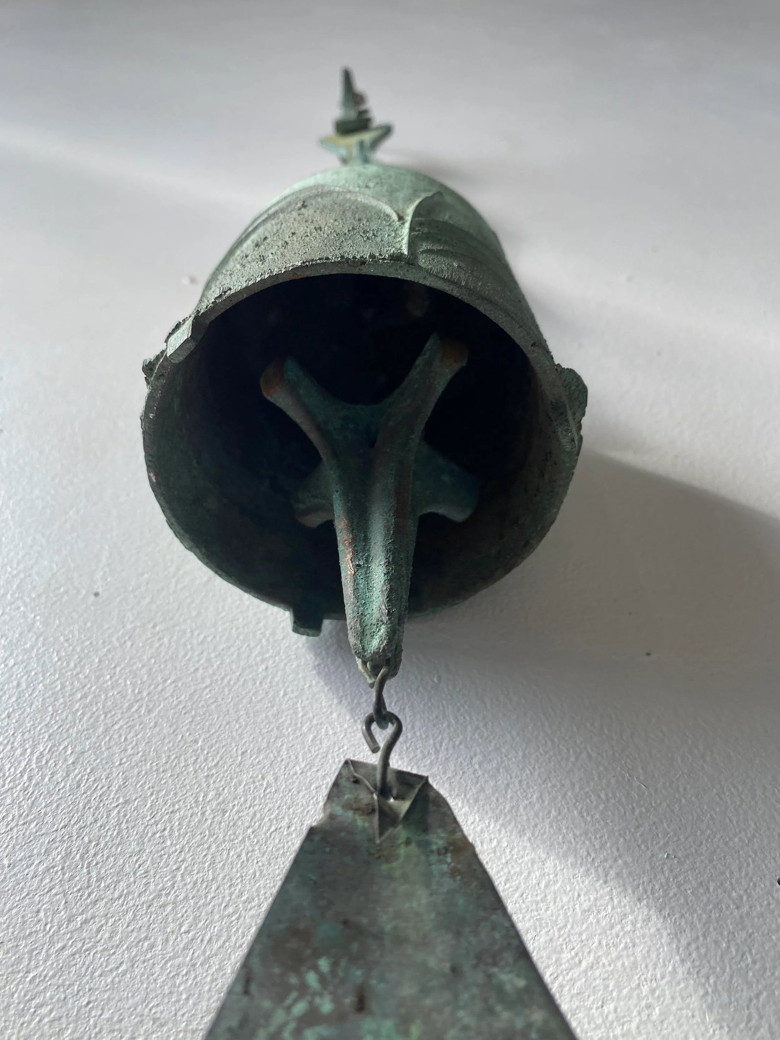 Vintage Paolo Soleri Cast Bronze Cosanti Windbell, Model 104, Circa 1980s - 11