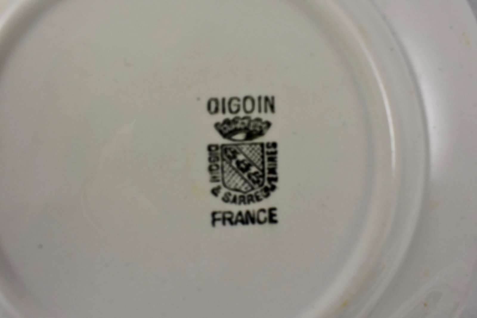 Digoin Sarreguemines French Transferware 'Mois De L'annee' Plates- Set of 12 - 9