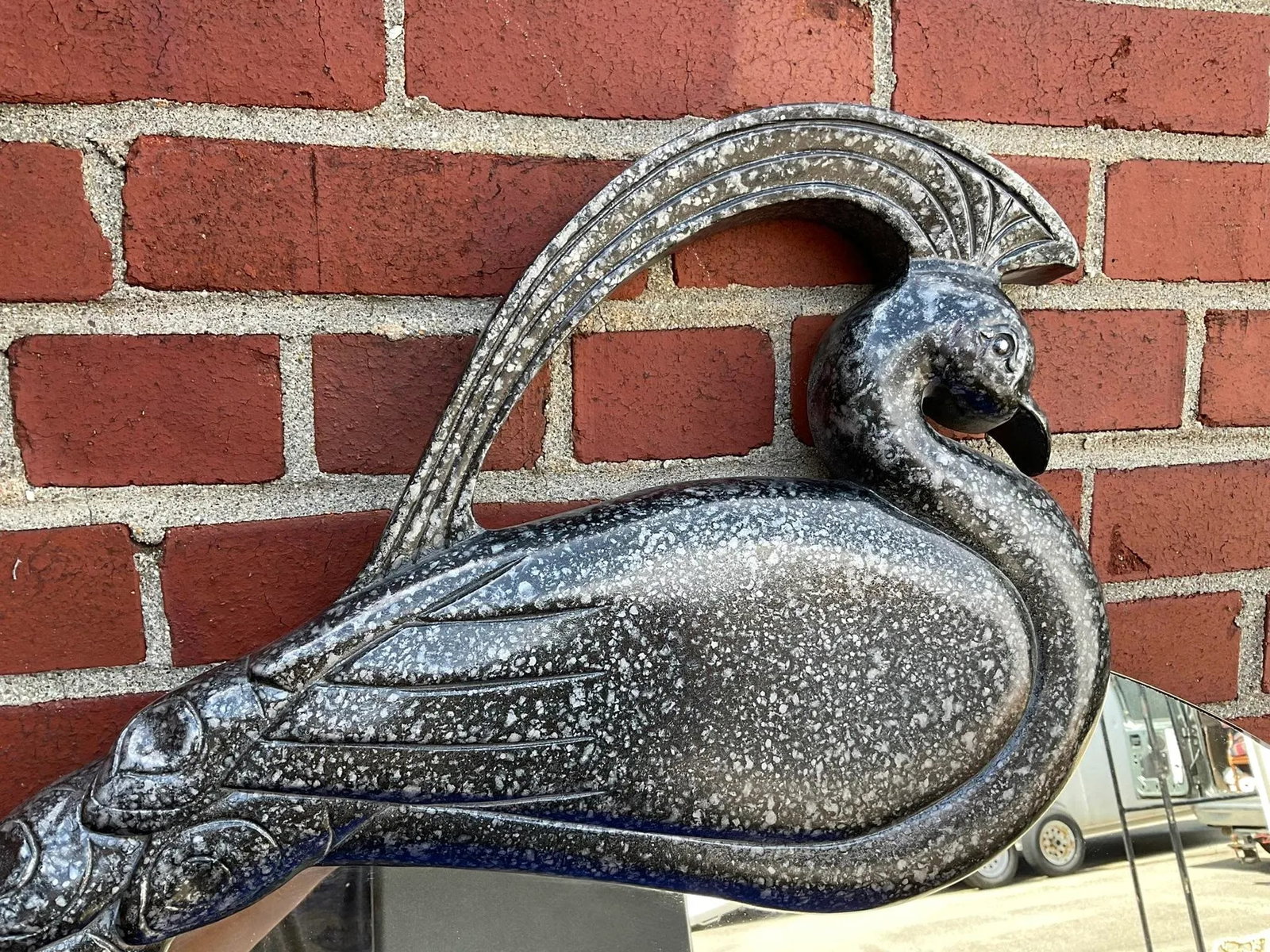 Vintage Post Modern Peacock Mirror - 6