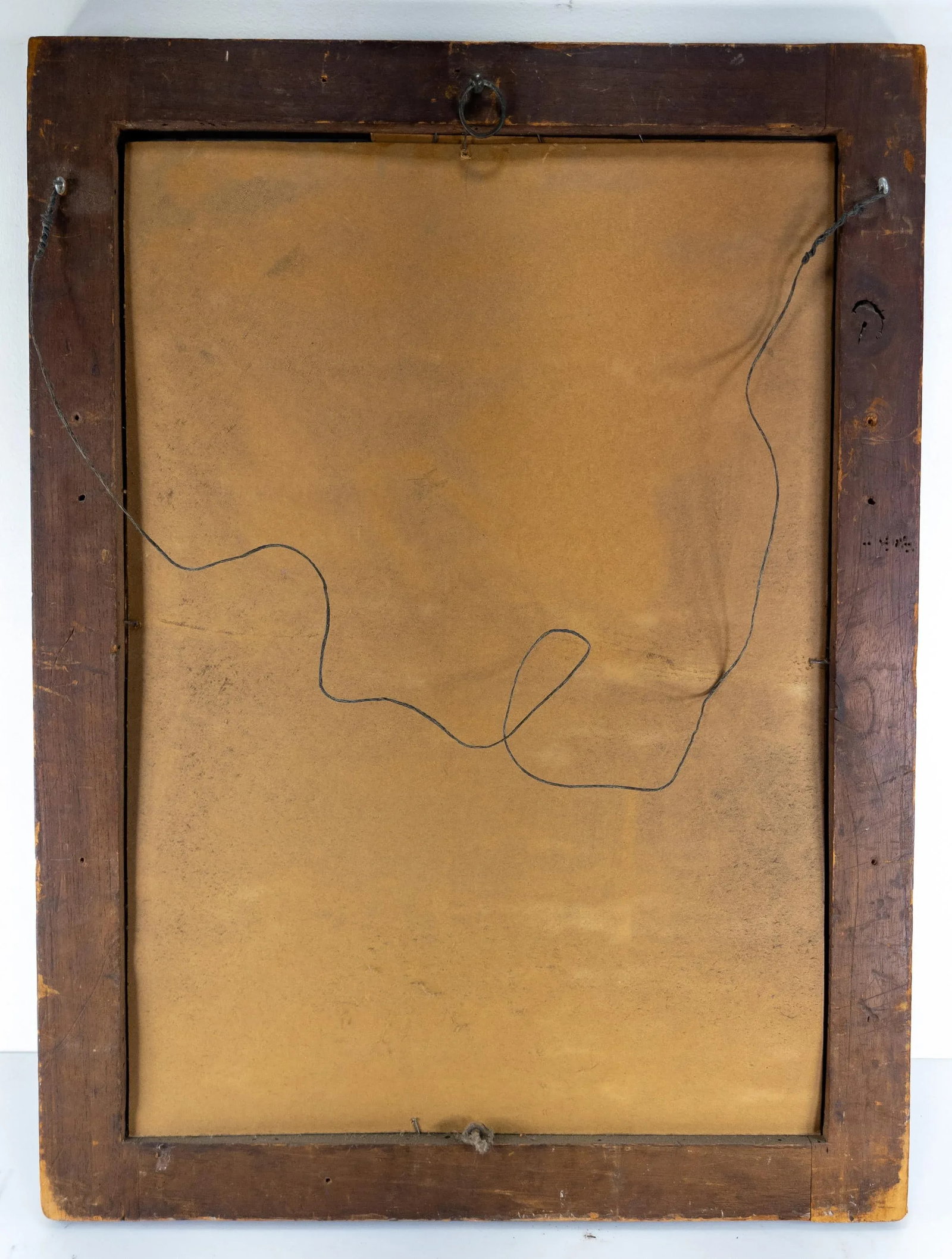 18th Century Italian or Spanish Baroque Walnut Mirror With Leaf Scroll Veneer - 7