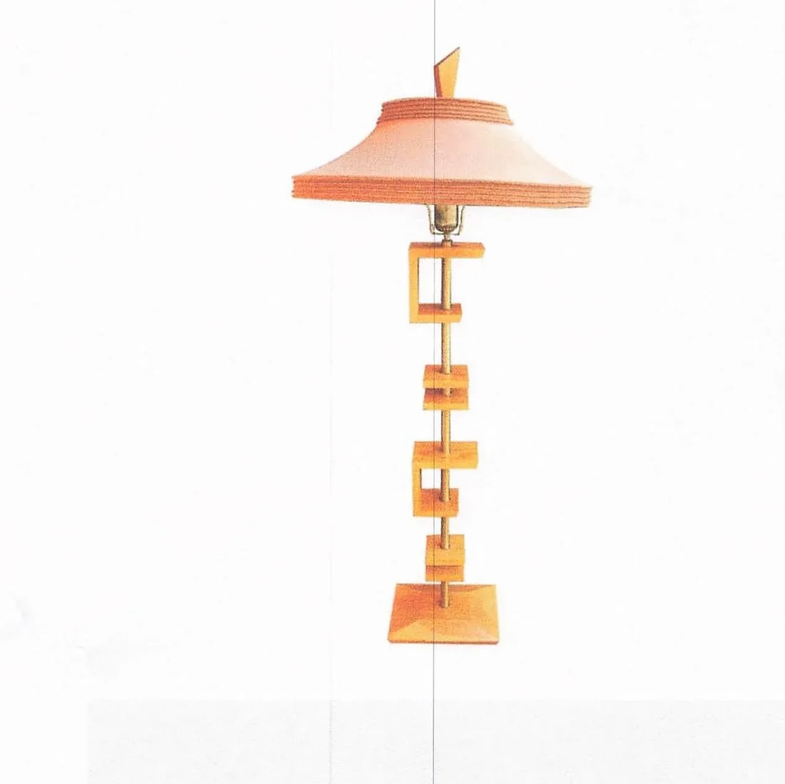 Vintage Mid-Century Modern Asian James Mont Style Floor Lamp - 12