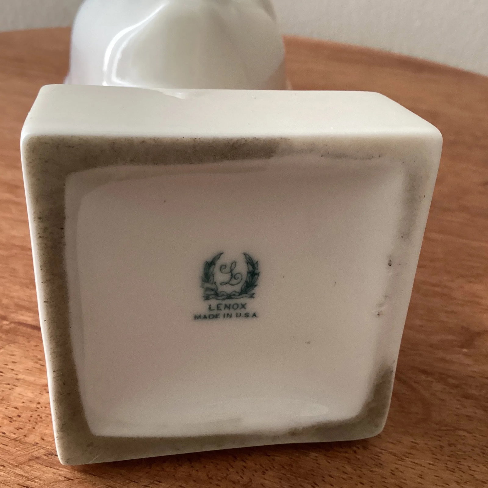 Vintage Art Deco Ceramic Porcelain Bust of a Woman Gaza De Vert for Early Lenox Green Stamp - 11