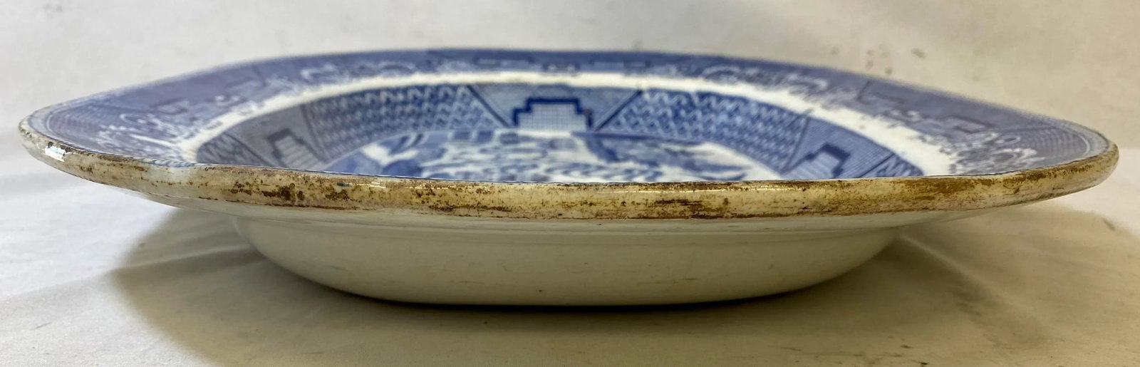 Antique Blue Willow Serving Platter From England - Circa 1880 - 8