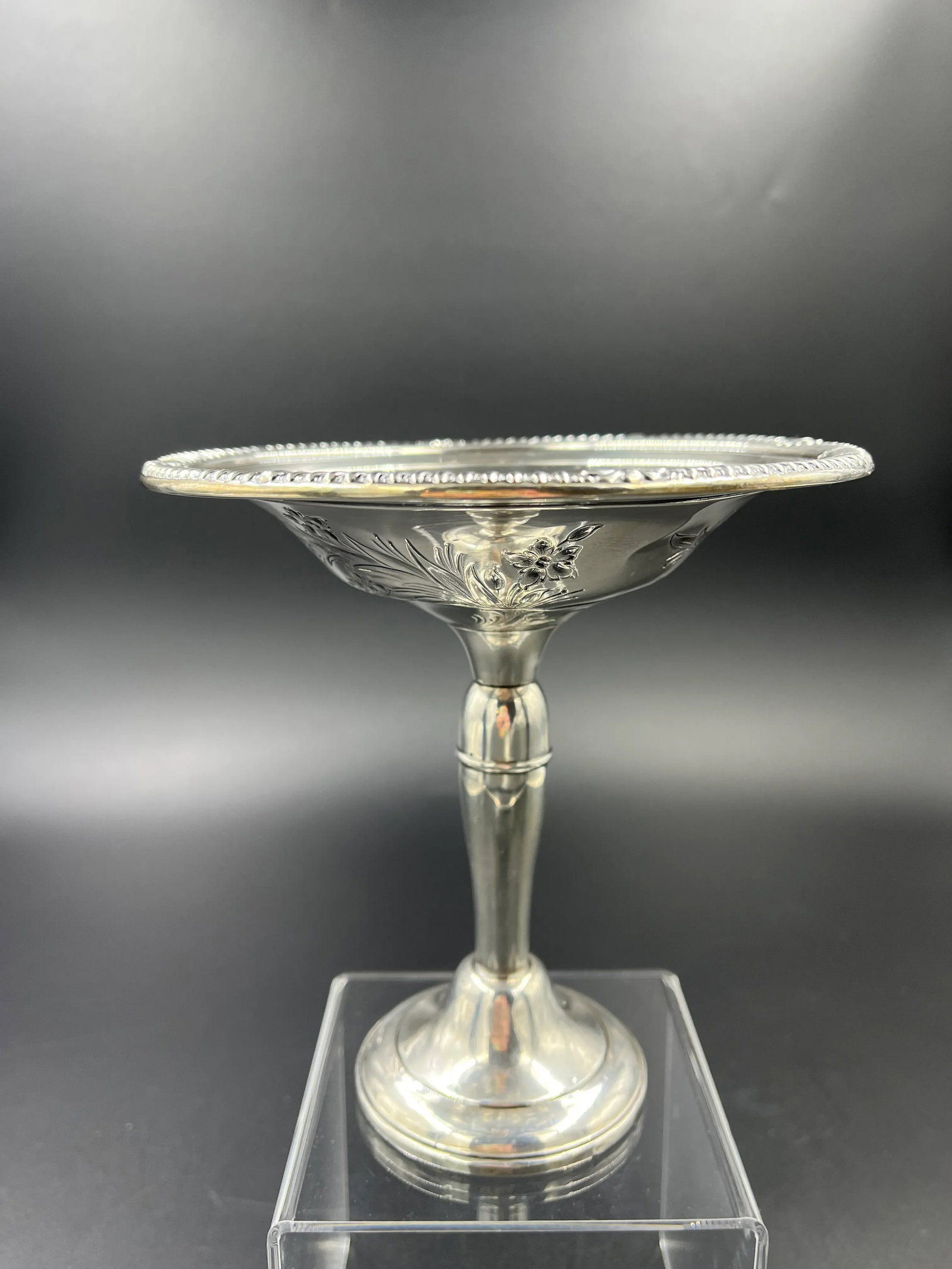 Antique Sterling Silver Compote - 10