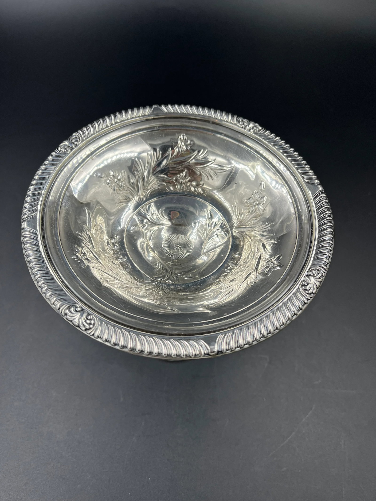 Antique Sterling Silver Compote - 6
