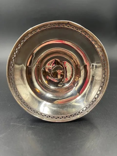 Antique Sterling Silver Compote - 10