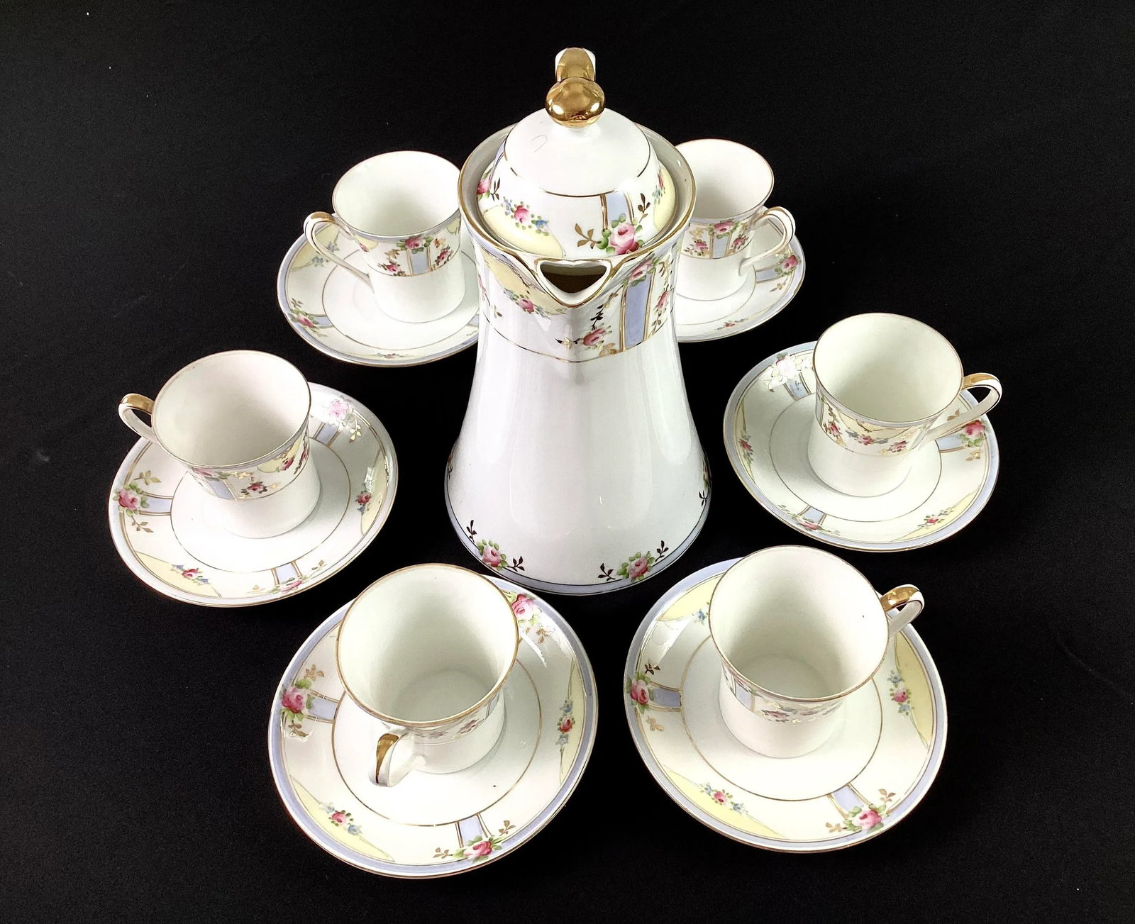 Antique Nippon Tea Set- 13 Pieces - 2