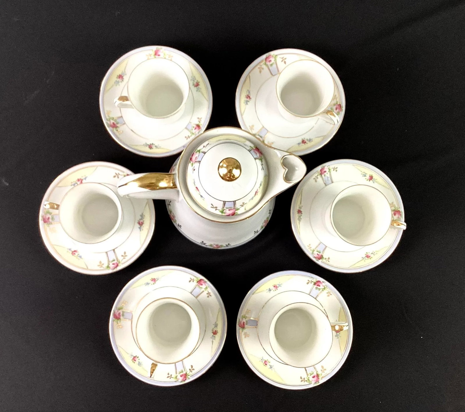 Antique Nippon Tea Set- 13 Pieces - 3