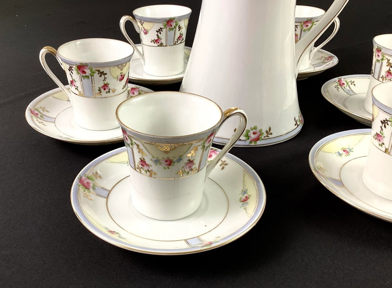Antique Nippon Tea Set- 13 Pieces - 4
