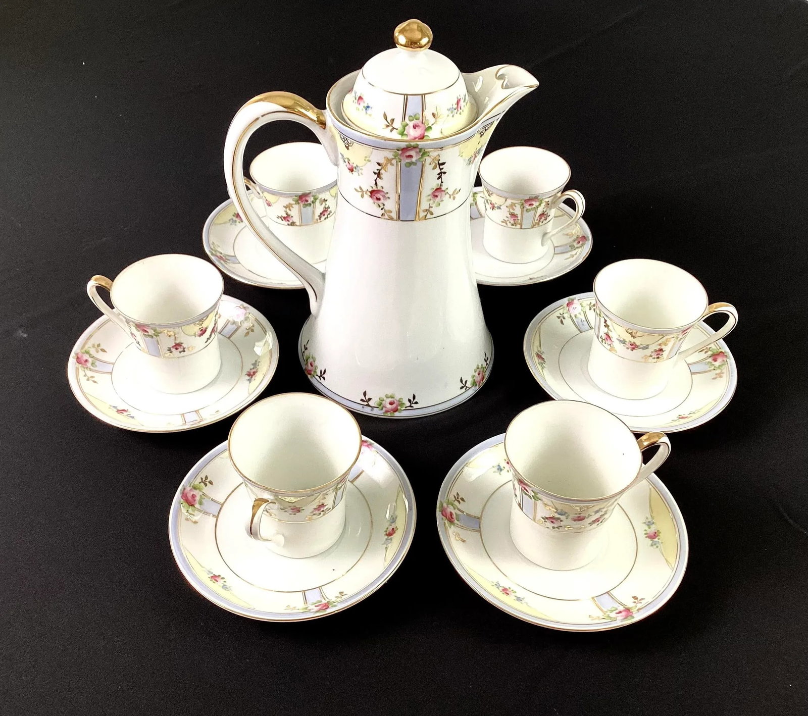Antique Nippon Tea Set- 13 Pieces - 9
