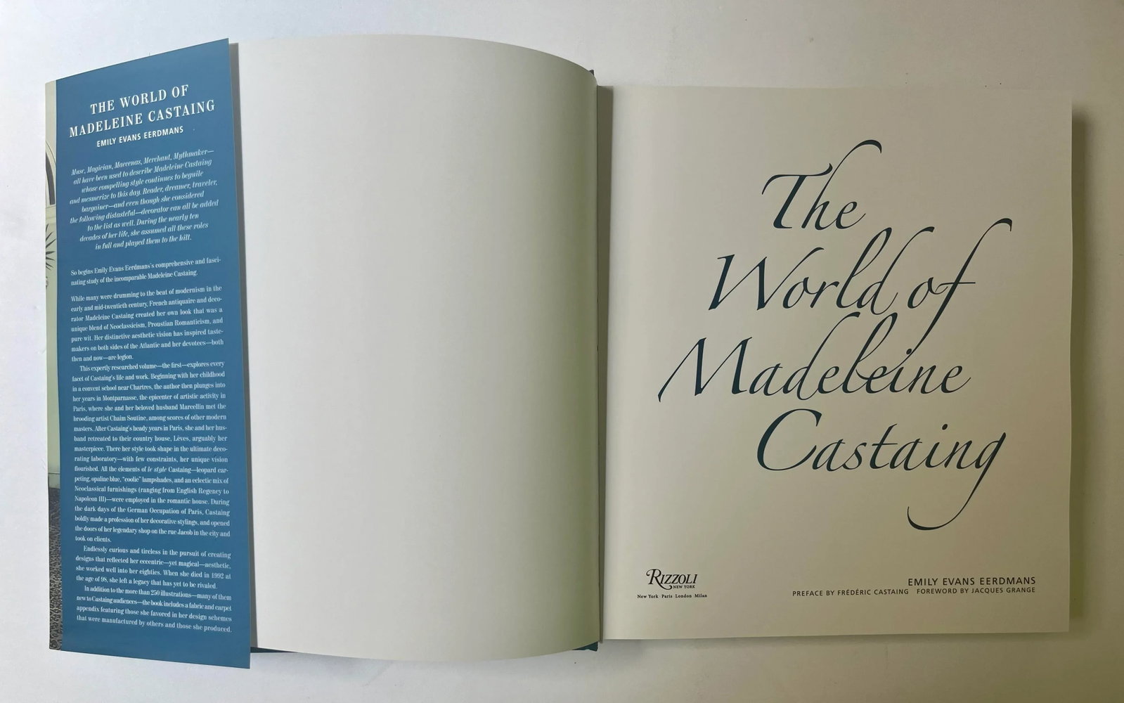 2010 The World of Madeleine Castaing by Emily Evans Eerdmans Rizzoli Book - 2