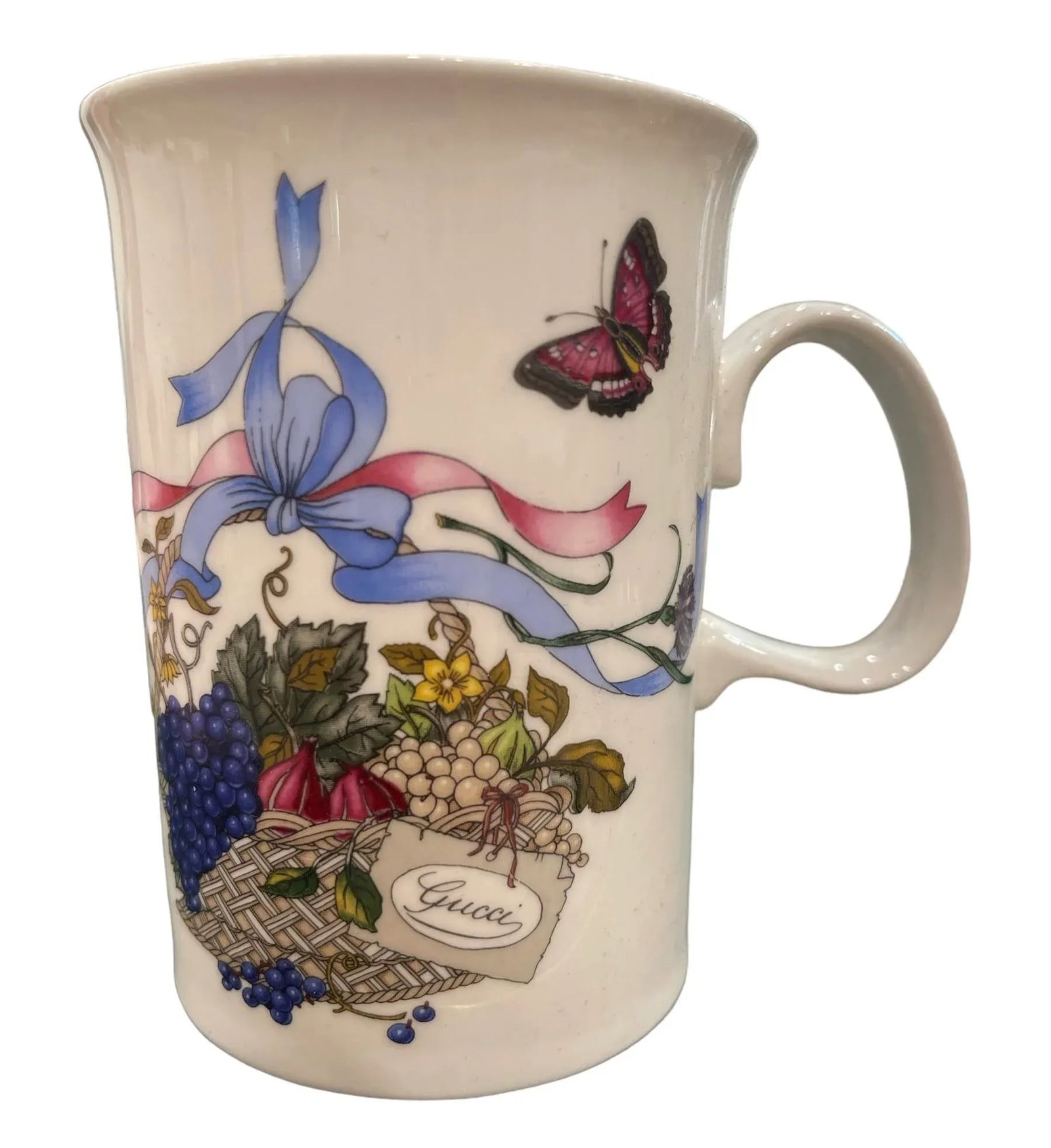Gucci Set/6 Vintage Bone China Mugs W" Original Box - 5
