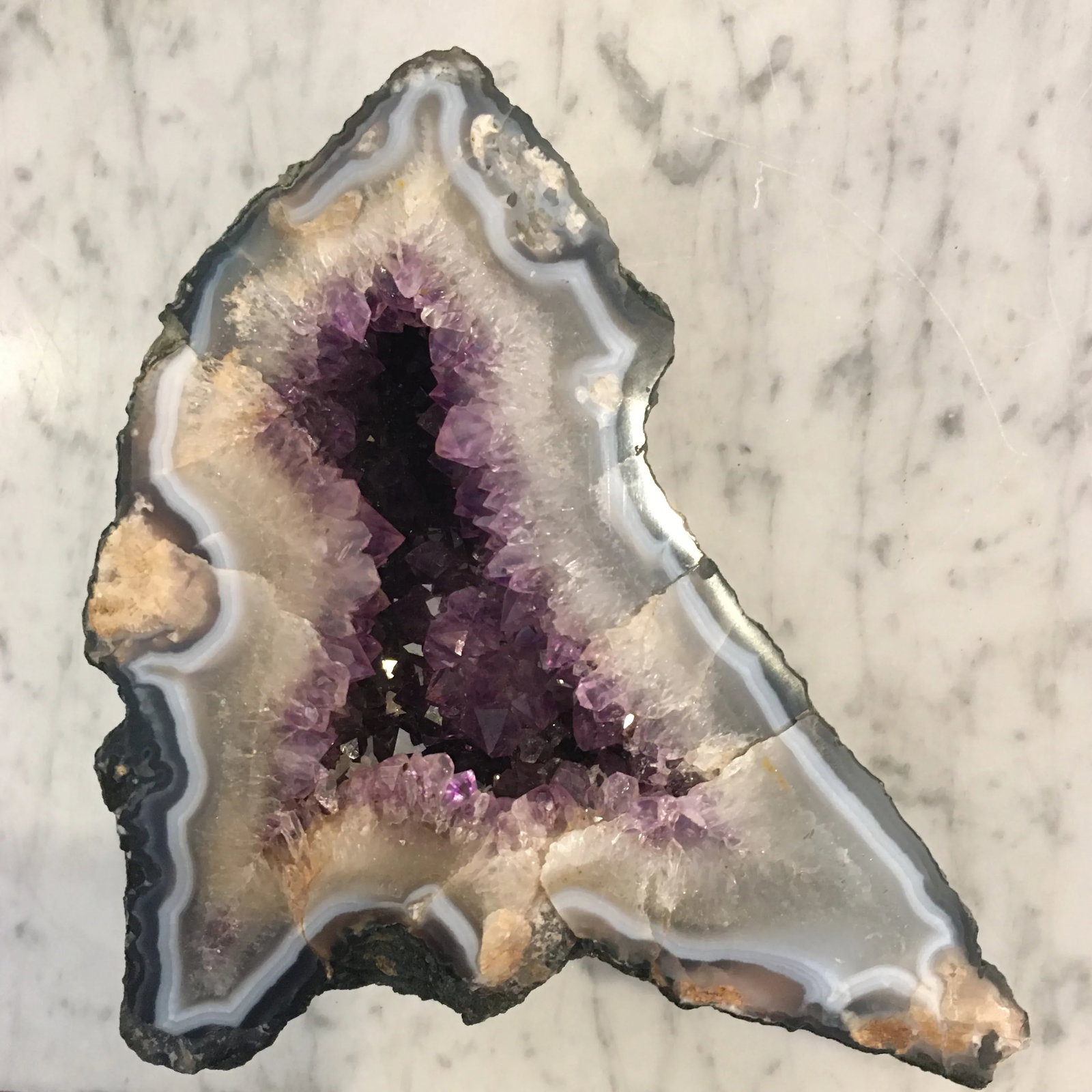 Naturally Occurring Standing Amethyst Crystal Quartz - 11