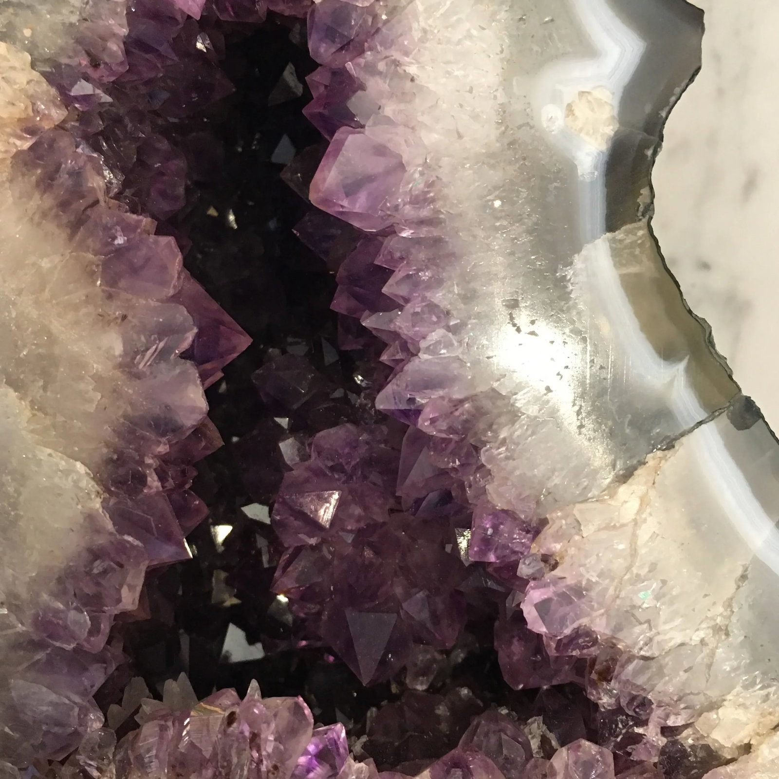 Naturally Occurring Standing Amethyst Crystal Quartz - 3