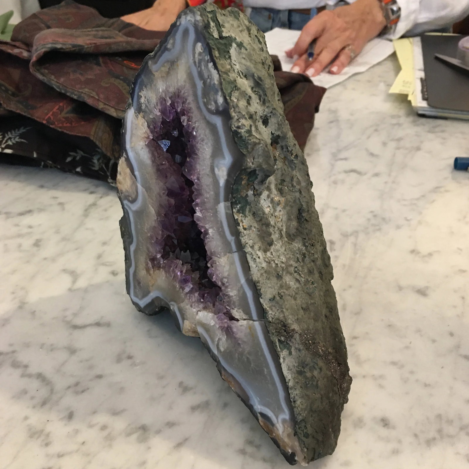 Naturally Occurring Standing Amethyst Crystal Quartz - 7