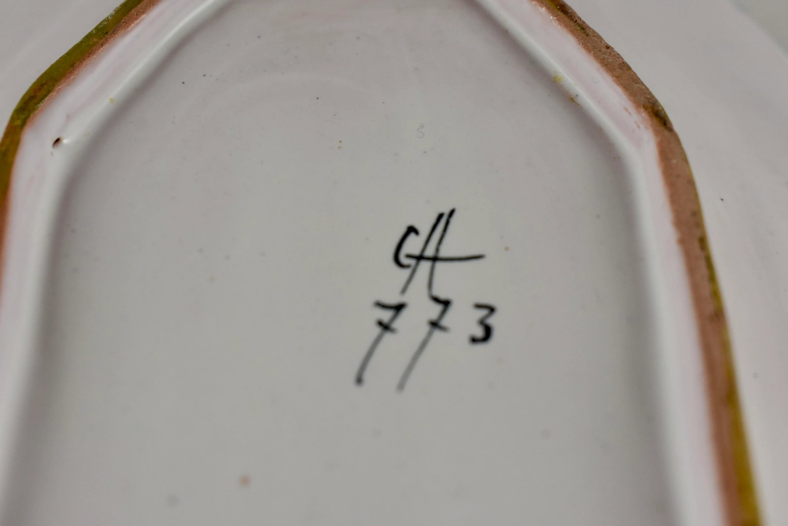 19-C. Alcide Chaumeil French Faience Armorial Sauce Boat - 11