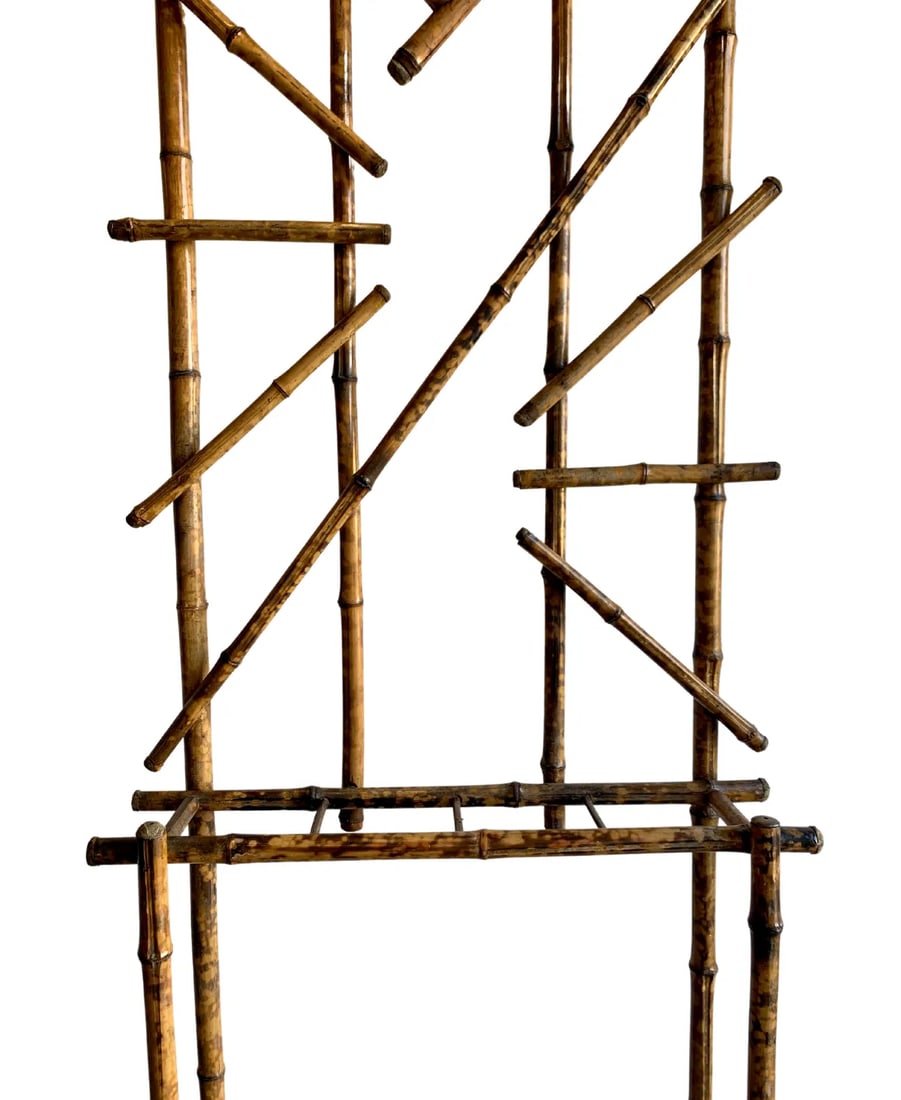 Vintage Mid-Century Bamboo Hall Tree - 9