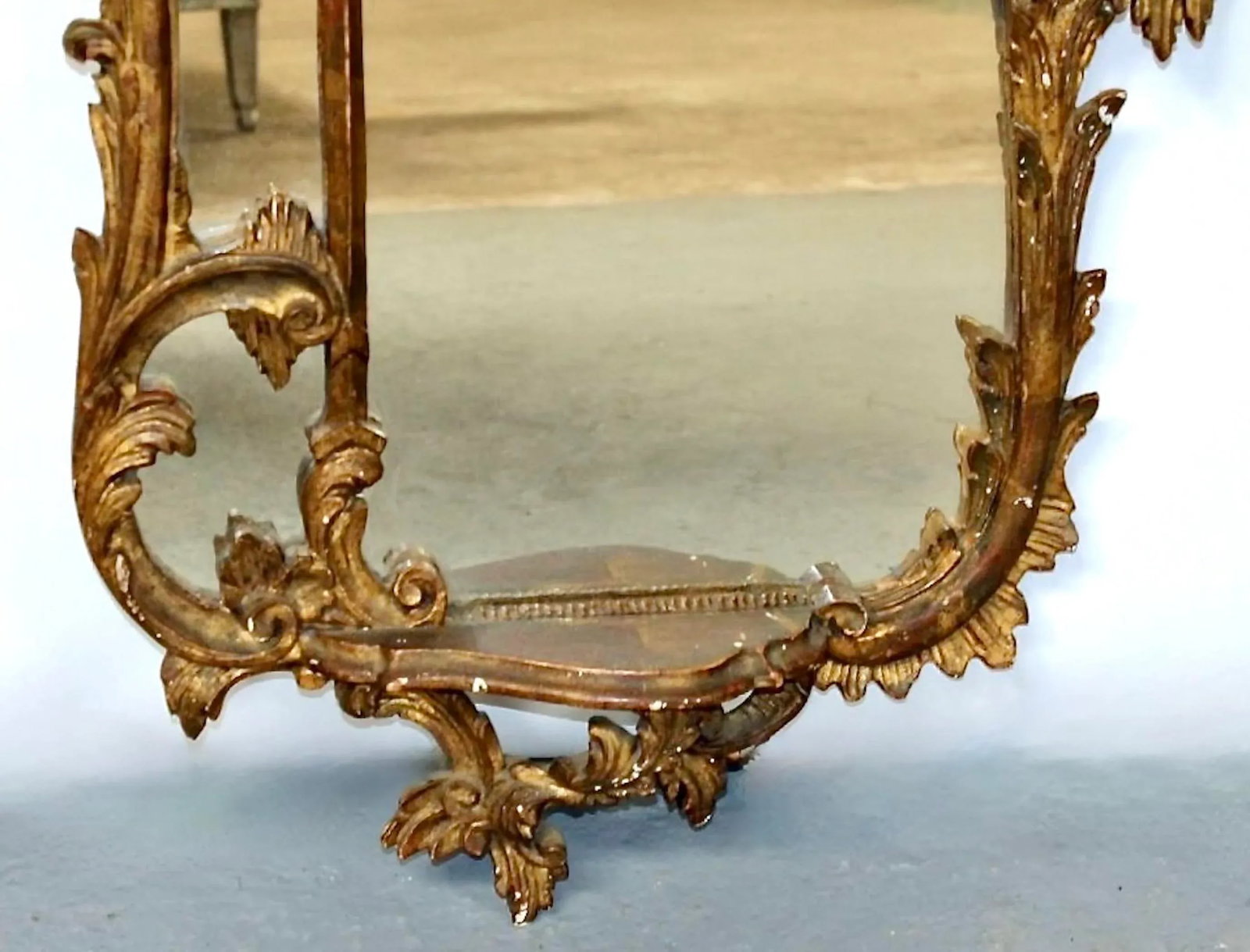 Vintage Chippendale Giltwood Eagle Mirror - 3