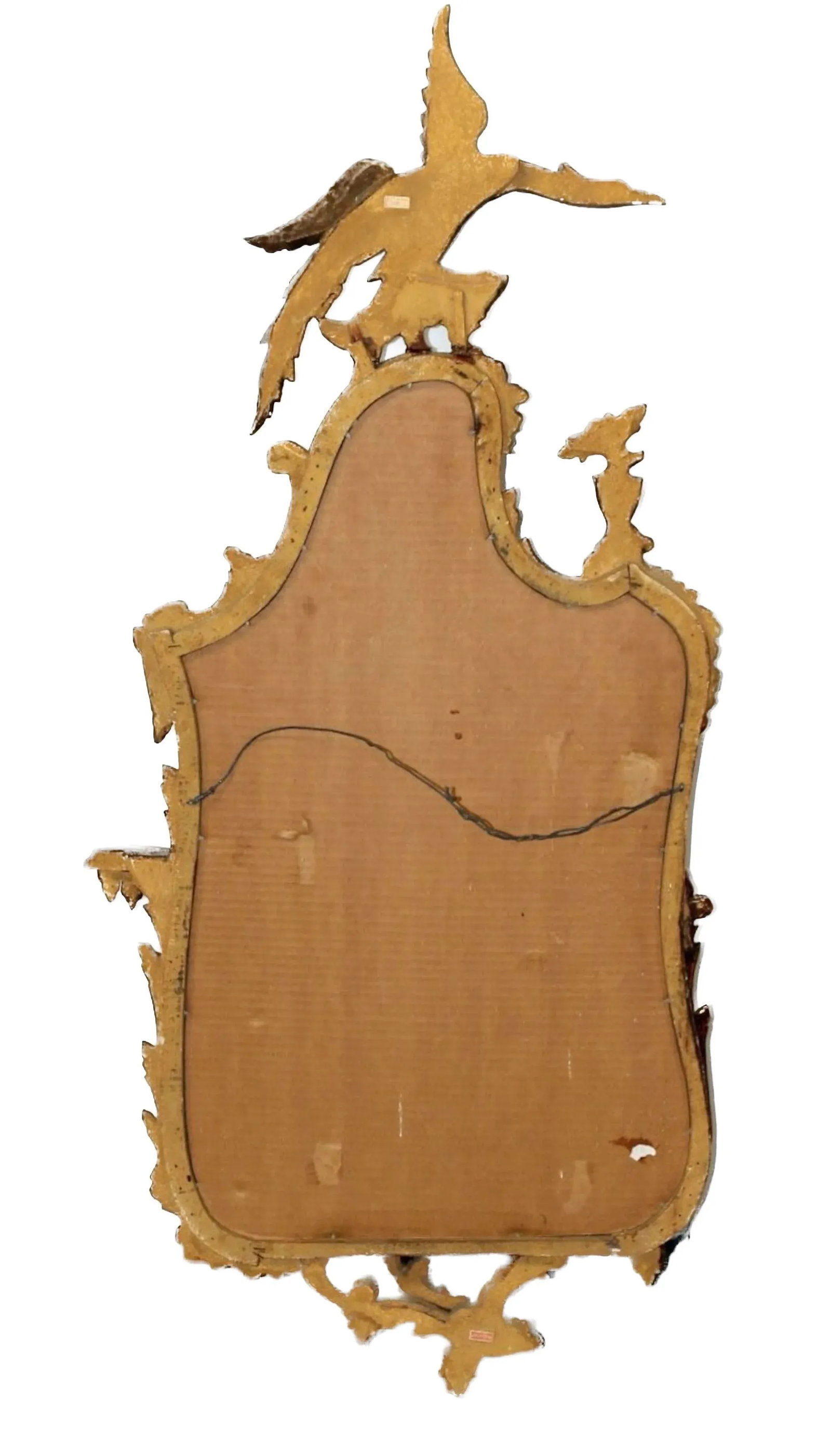 Vintage Chippendale Giltwood Eagle Mirror - 5