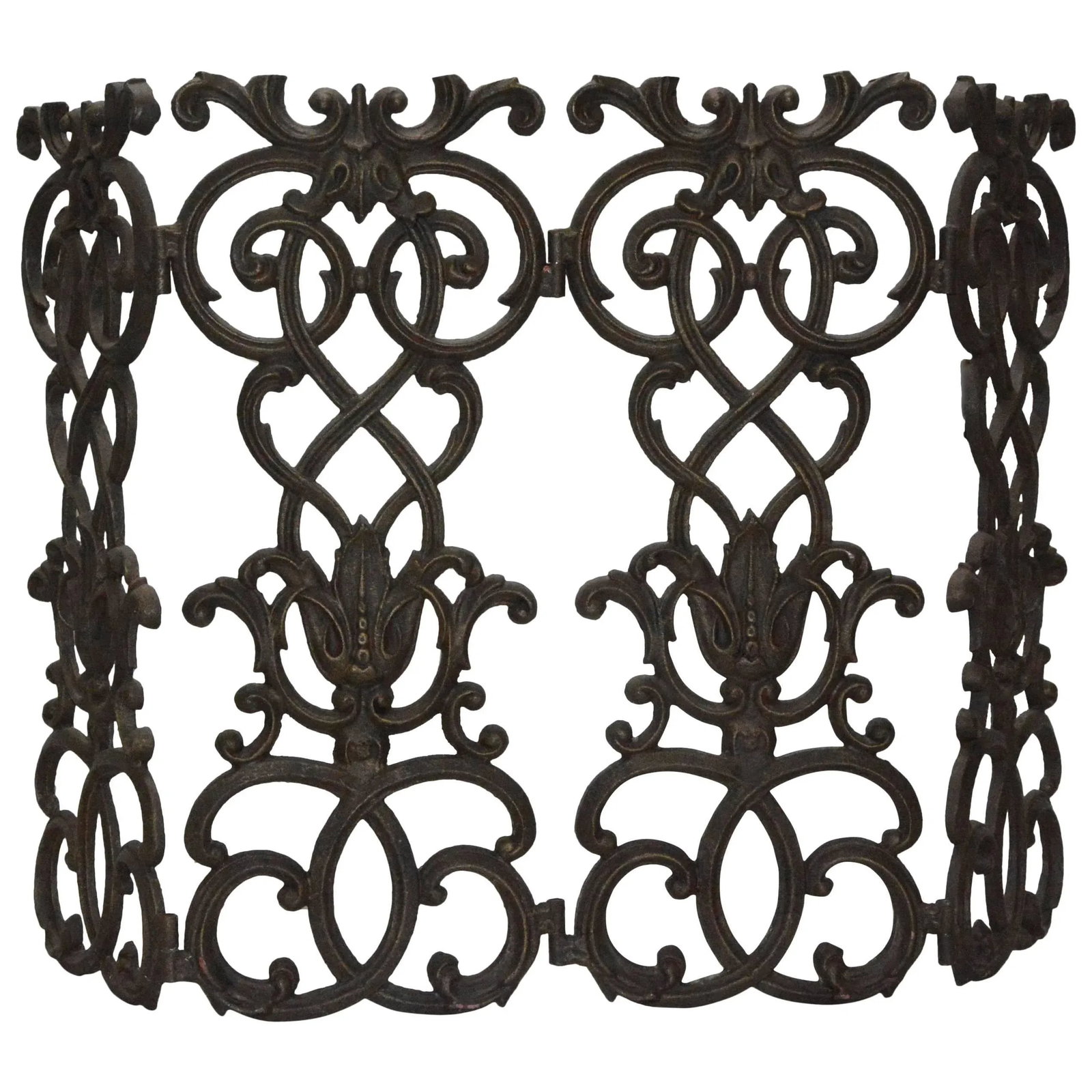 Victorian Cast Iron Fireplace Screen - 8
