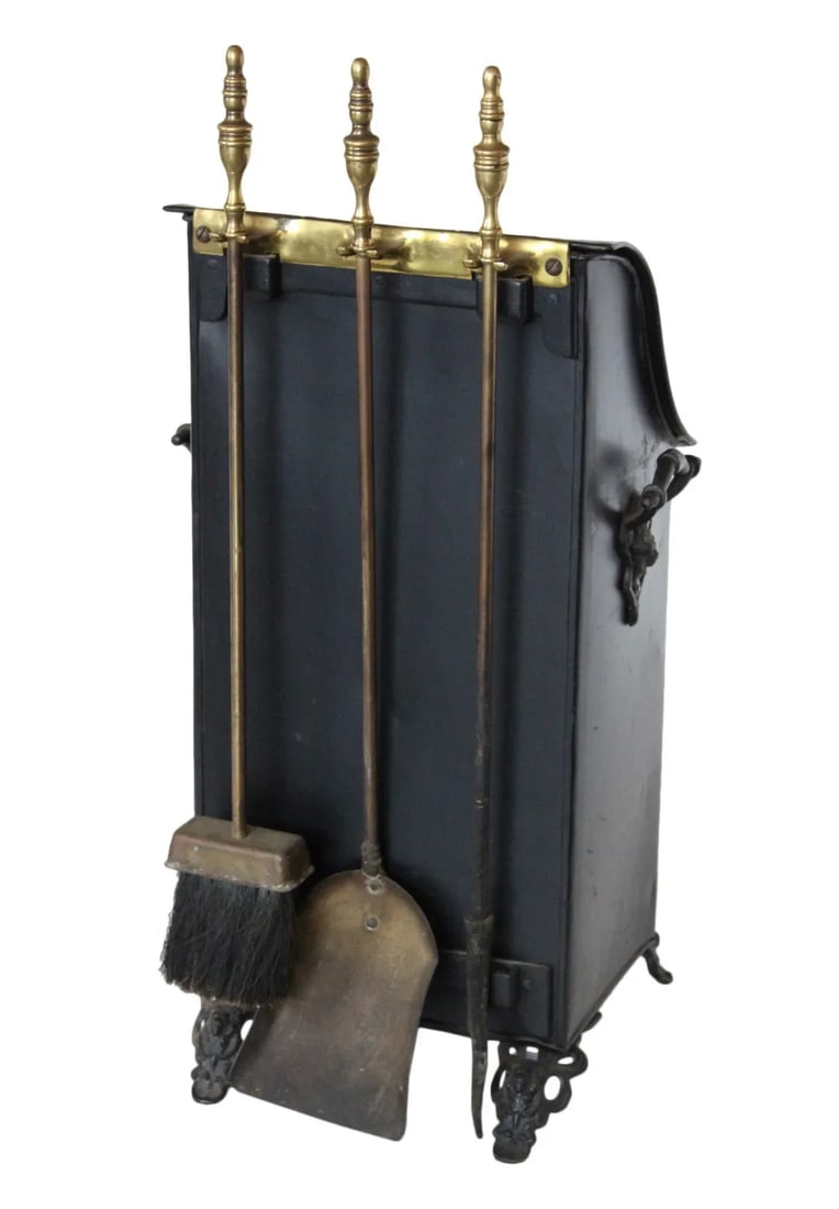 Late 19th Century Victorian Coal Scuttle Set - 4