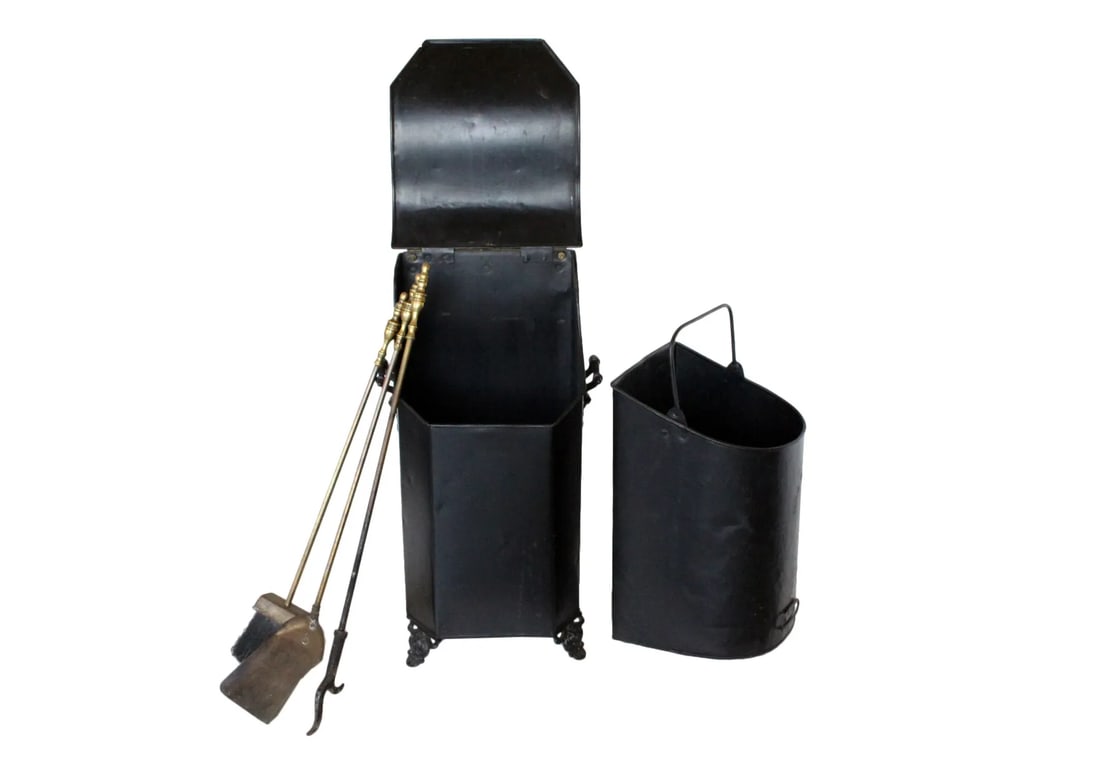 Late 19th Century Victorian Coal Scuttle Set - 5