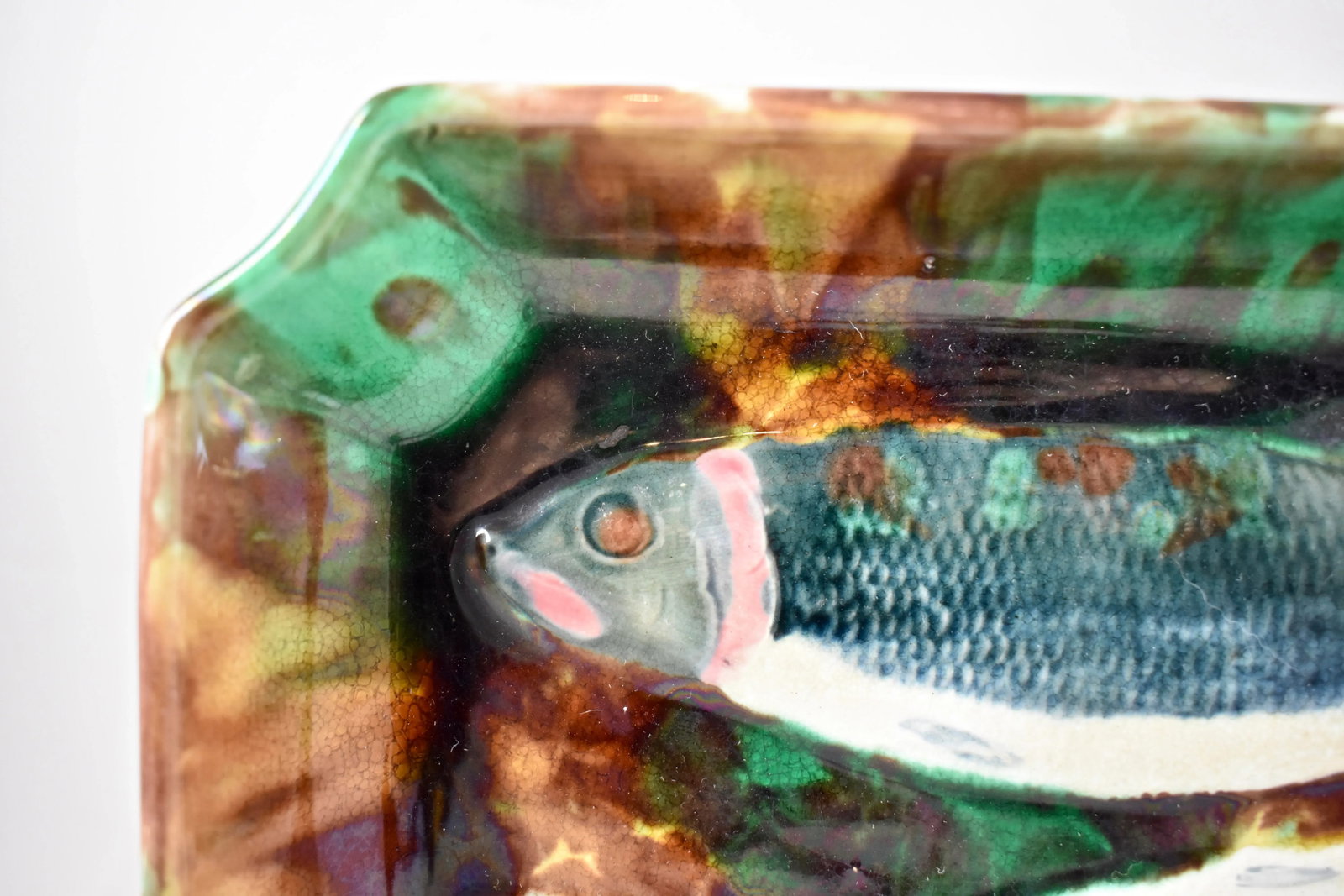 Wedgwood Majolica Aesthetic Char Fish Dish, C.1878 - 4