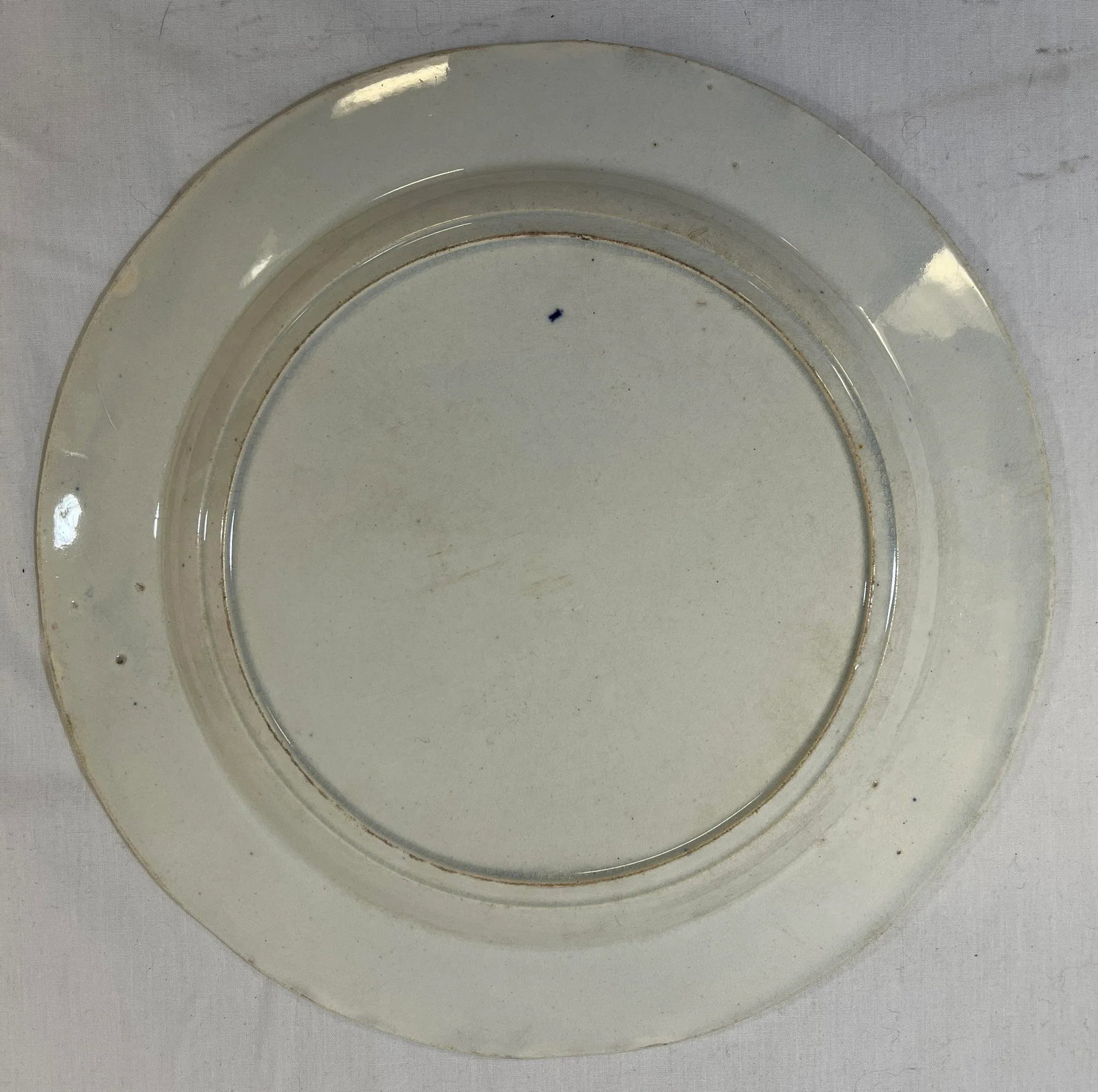 Antique Set of 7 Blue Willow Luncheon Plates Made in England - Circa 1900 - 11