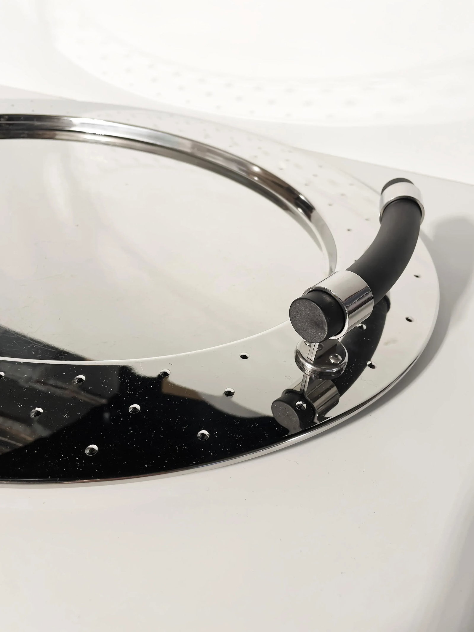 1990s Michael Graves for Alessi Stainless Steel Oval Serving Tray With Handles - 5