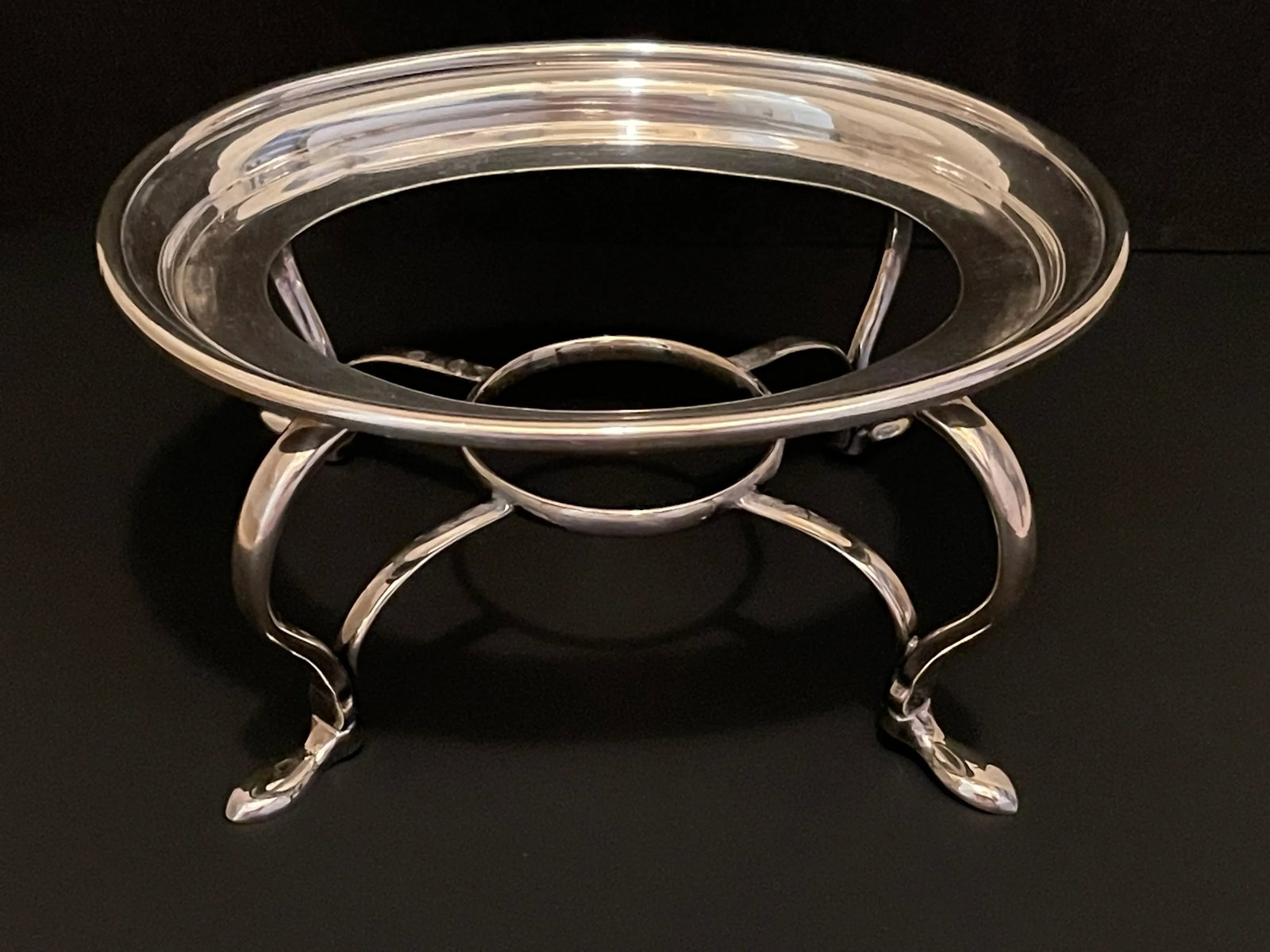 Vintage Silver Tea Pot With Stand - 4