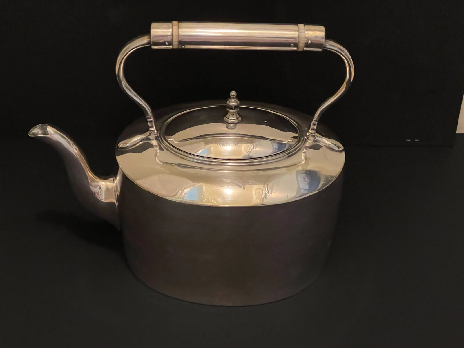 Vintage Silver Tea Pot With Stand - 6