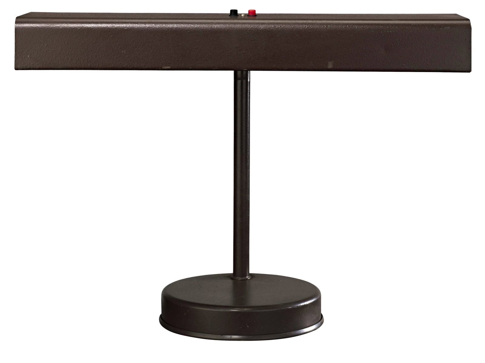 Vintage Mid Century Industrial Desk Lamp: Great example of minimalist Bauhaus styled design. Please note, Light bulb is not included. Condition: Alterations: Original Condition Unaltered Imperfections: Some Imperfections Condition Notes: