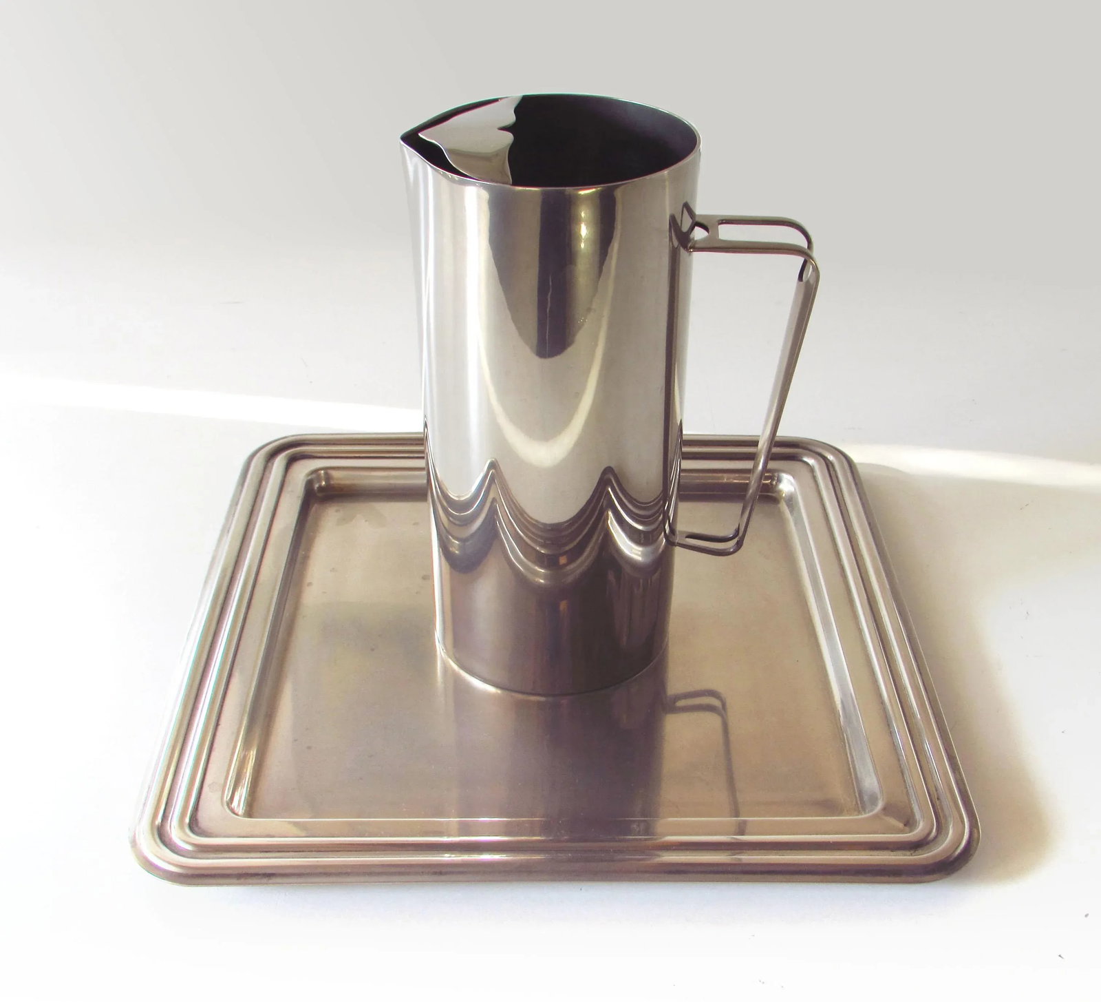 Mid-Century Modern Silverplate Tea & Coffee Service With Pitcher and Trays - Set of 10 - 4