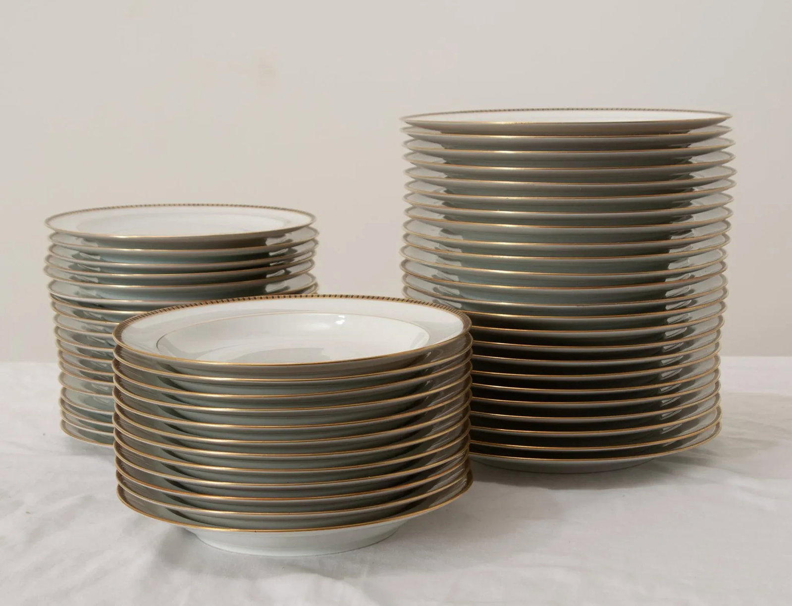 Early 20th Century French Limoges Black & Gold Service - 54 Pieces - 3