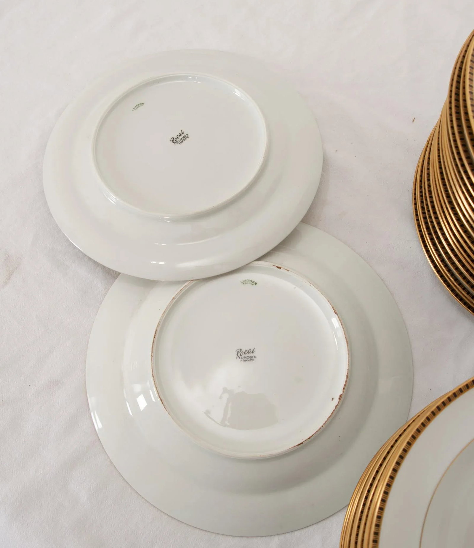 Early 20th Century French Limoges Black & Gold Service - 54 Pieces - 9