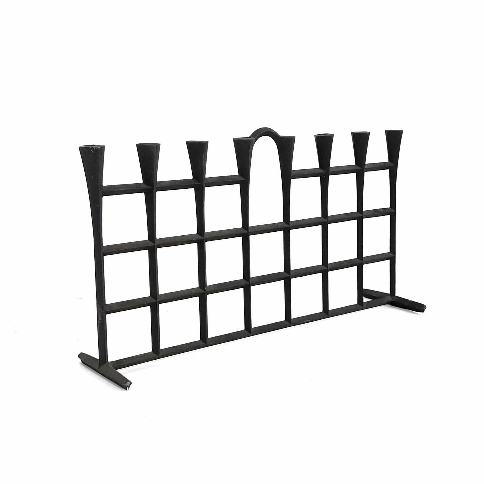 Vintage 1960s Large Dansk Iron "Fence" Style 1738 Tiny Taper Candelabra Candle Holder by Jens Harald - 3