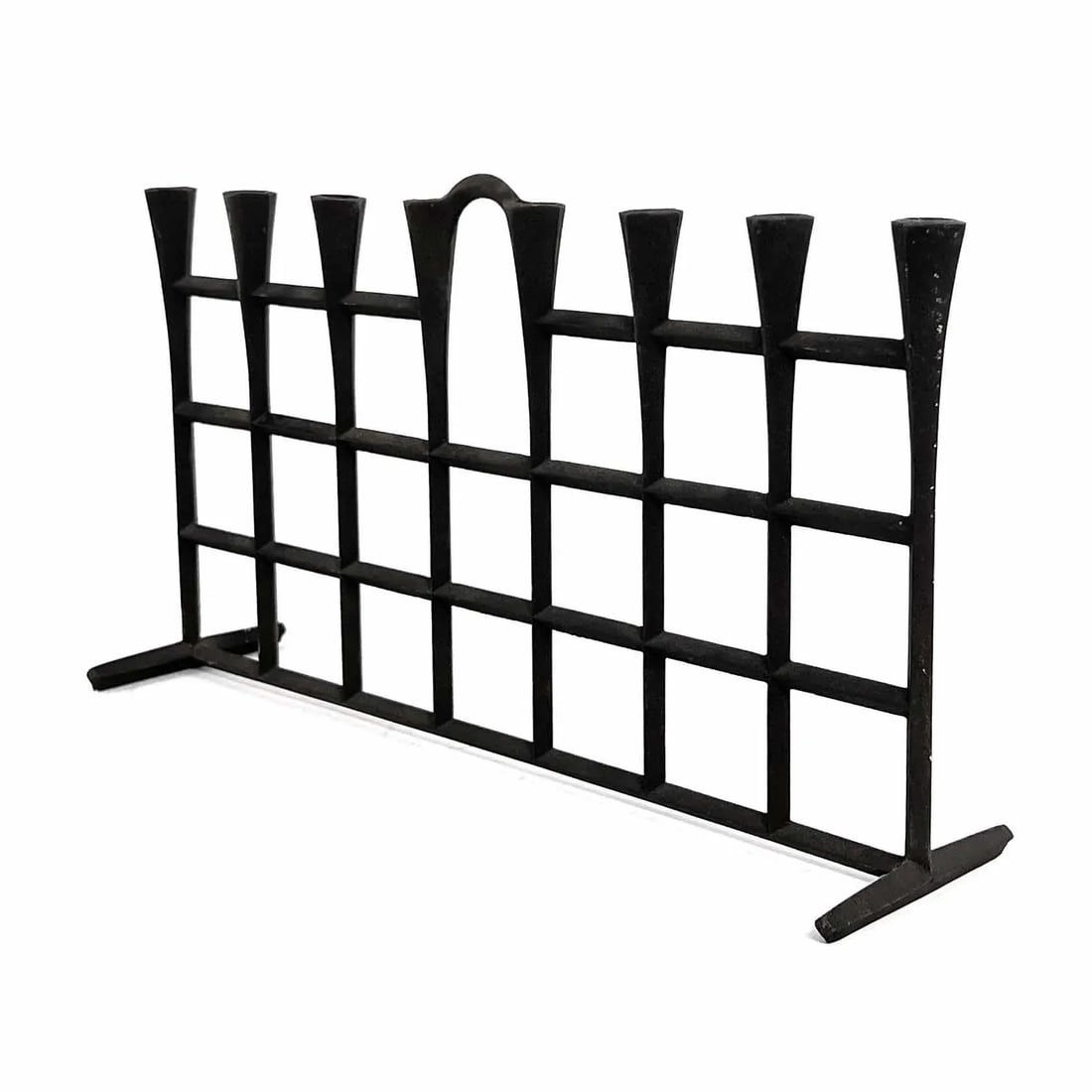 Vintage 1960s Large Dansk Iron "Fence" Style 1738 Tiny Taper Candelabra Candle Holder by Jens Harald - 4