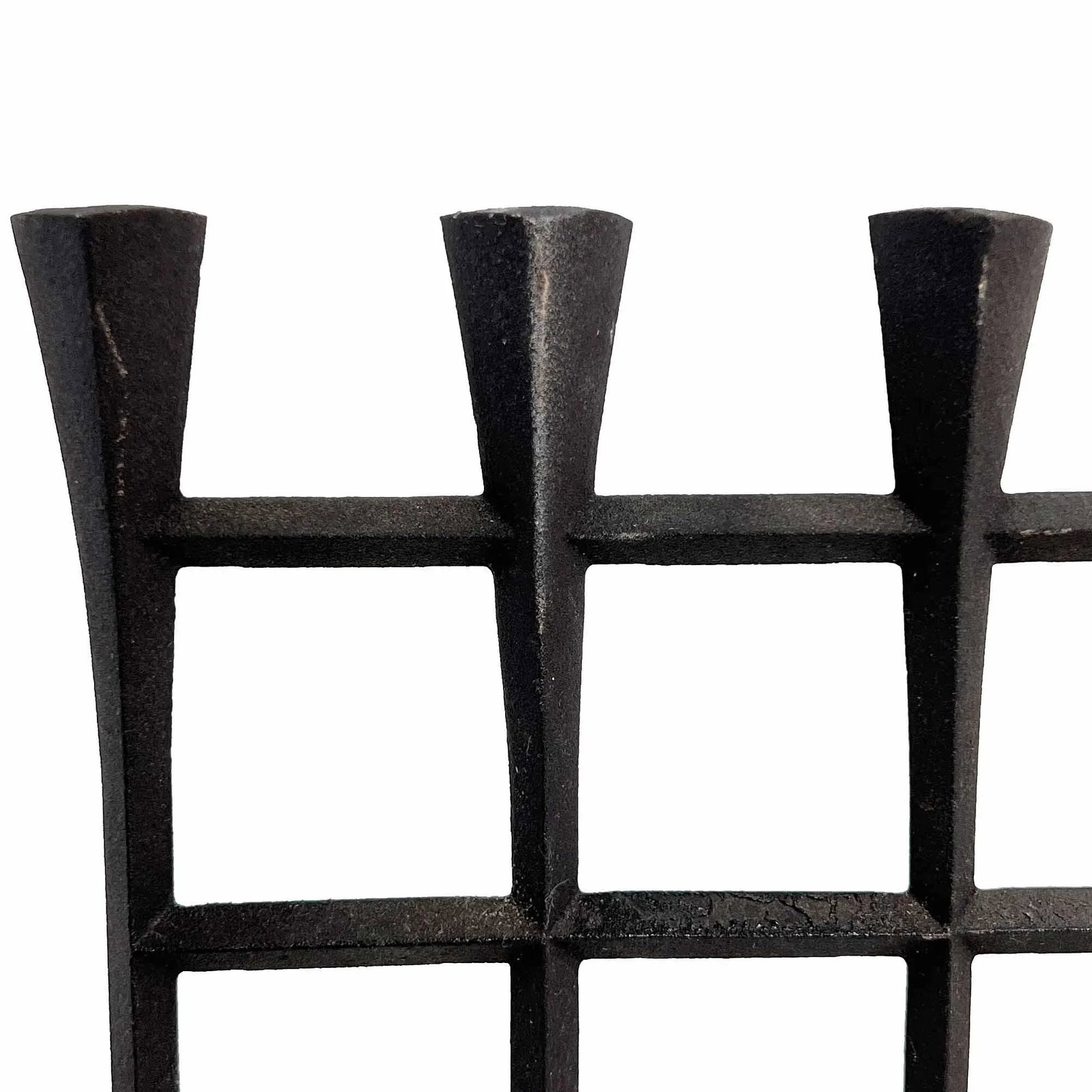 Vintage 1960s Large Dansk Iron "Fence" Style 1738 Tiny Taper Candelabra Candle Holder by Jens Harald - 7