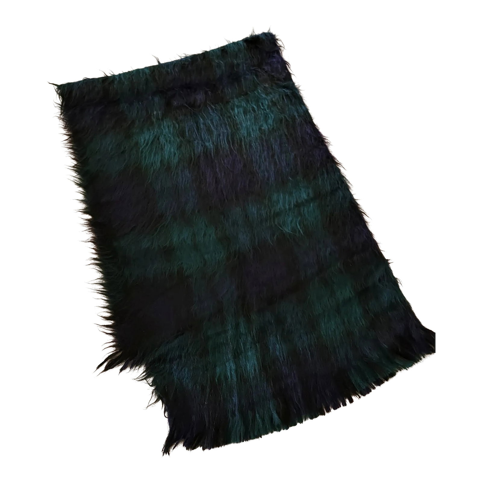 Kemp Blair Scottish Mohair Blackwatch Plaid Throw: beautiful, super soft 70% mohair and 30% wool throw, made in scotland. approx. 72" x 50". by kemp blair. subtle blackwatch tartan plaid. warm, yet lightweight. reversible. Condition: Alterations: