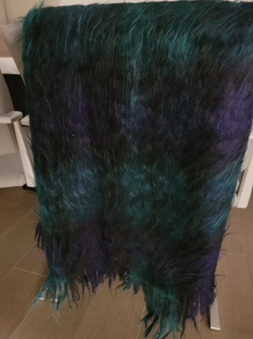 Kemp Blair Scottish Mohair Blackwatch Plaid Throw - 4